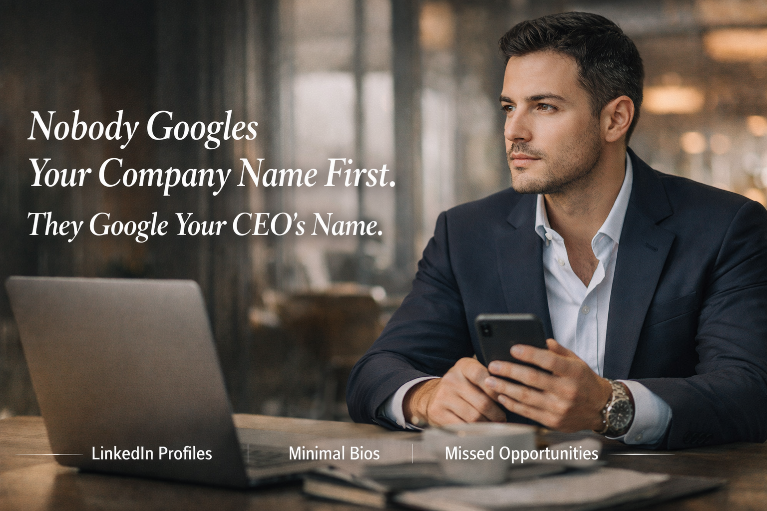 Nobody Googles Your Company Name First. They Google Your CEO's Name.