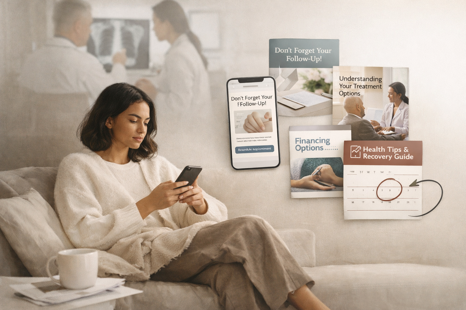 The Patient Said Yes in the Chair. Then They Went Home and Did Nothing. Why Healthcare's Biggest Revenue Problem Isn't Acquisition — It's Follow-Through.