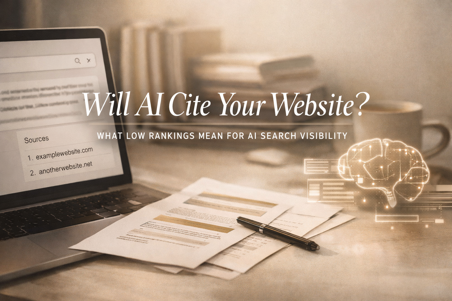 Does Your Search Ranking Actually Matter for Getting Cited by AI?