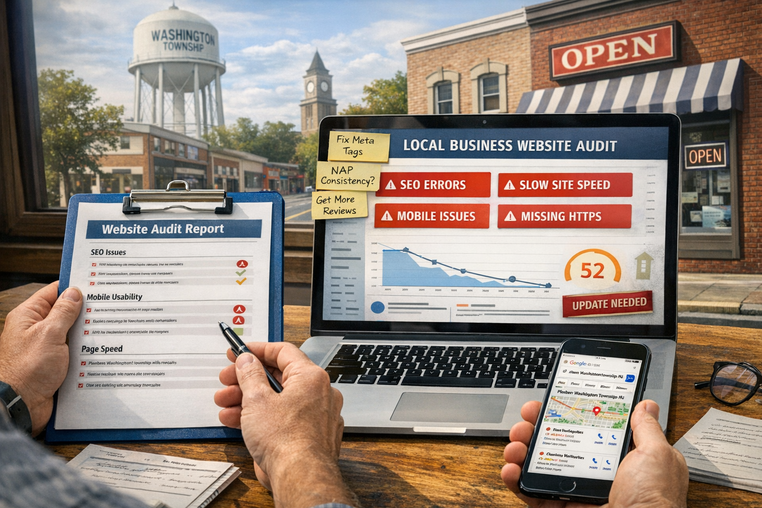 The Website Audit We'd Run on Every Washington Township, NJ Small Business