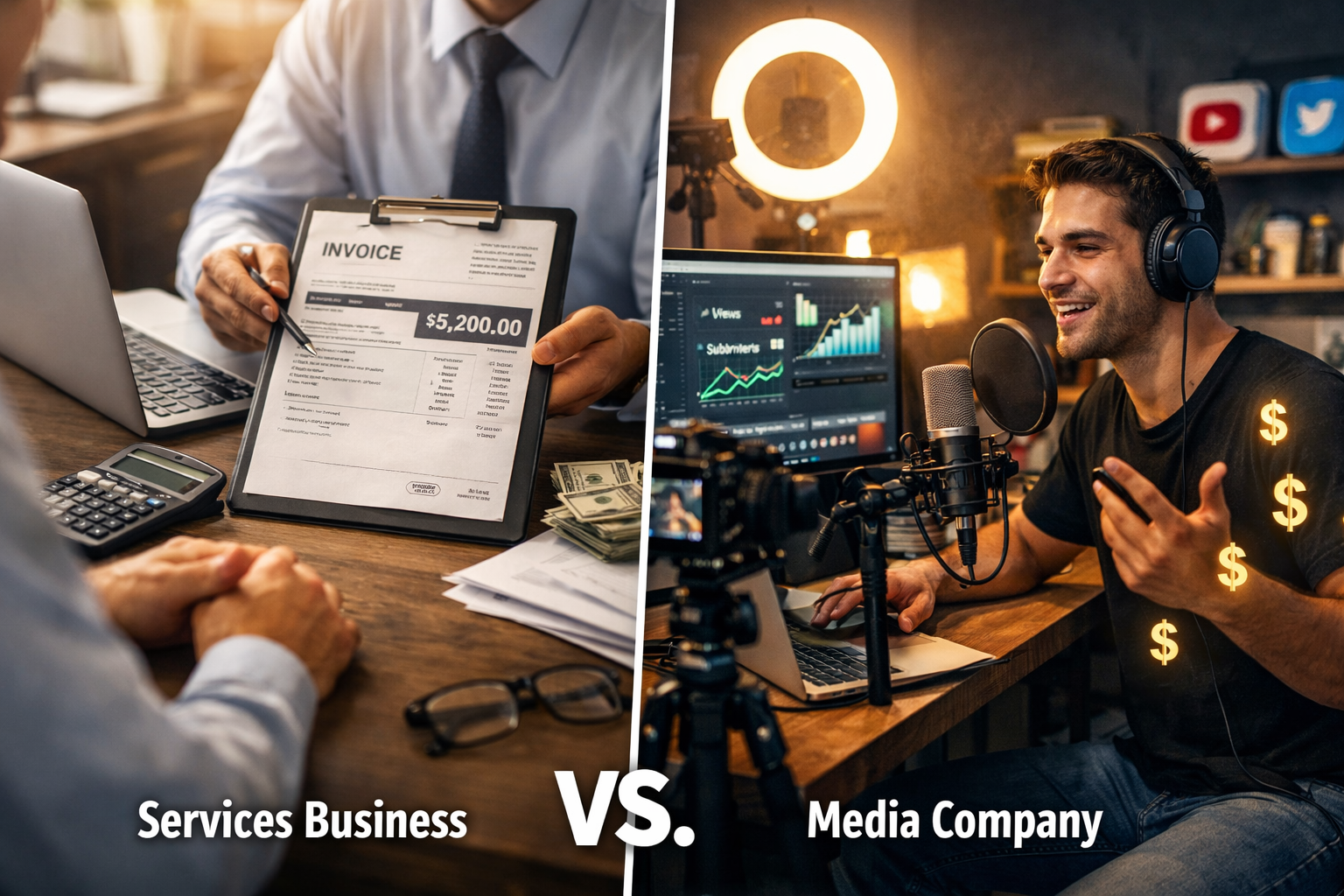 Services Business vs. Media Company: Which Is Actually Easier to Monetize?