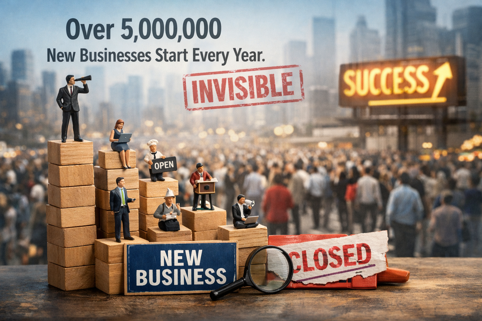 5 Million New Businesses Start in the U.S. Every Year. Most Will Never Be Heard Of.