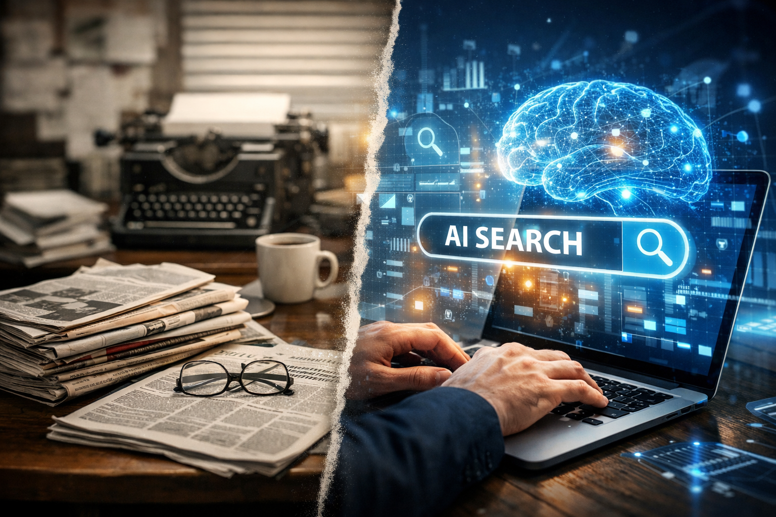 The Second Shift: What the Print-to-Digital Transition Tells Us About What's Happening Right Now with AI Search