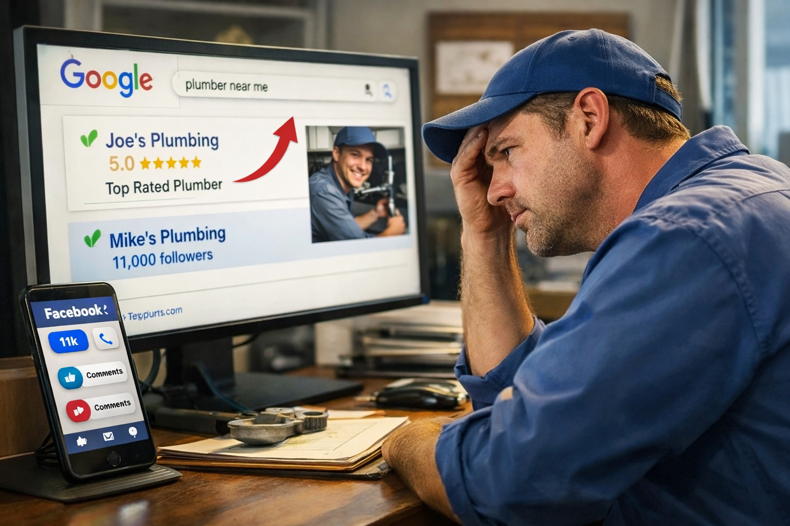 Your Plumbing Business Has 11,000 Followers. Google Has Never Heard of You.