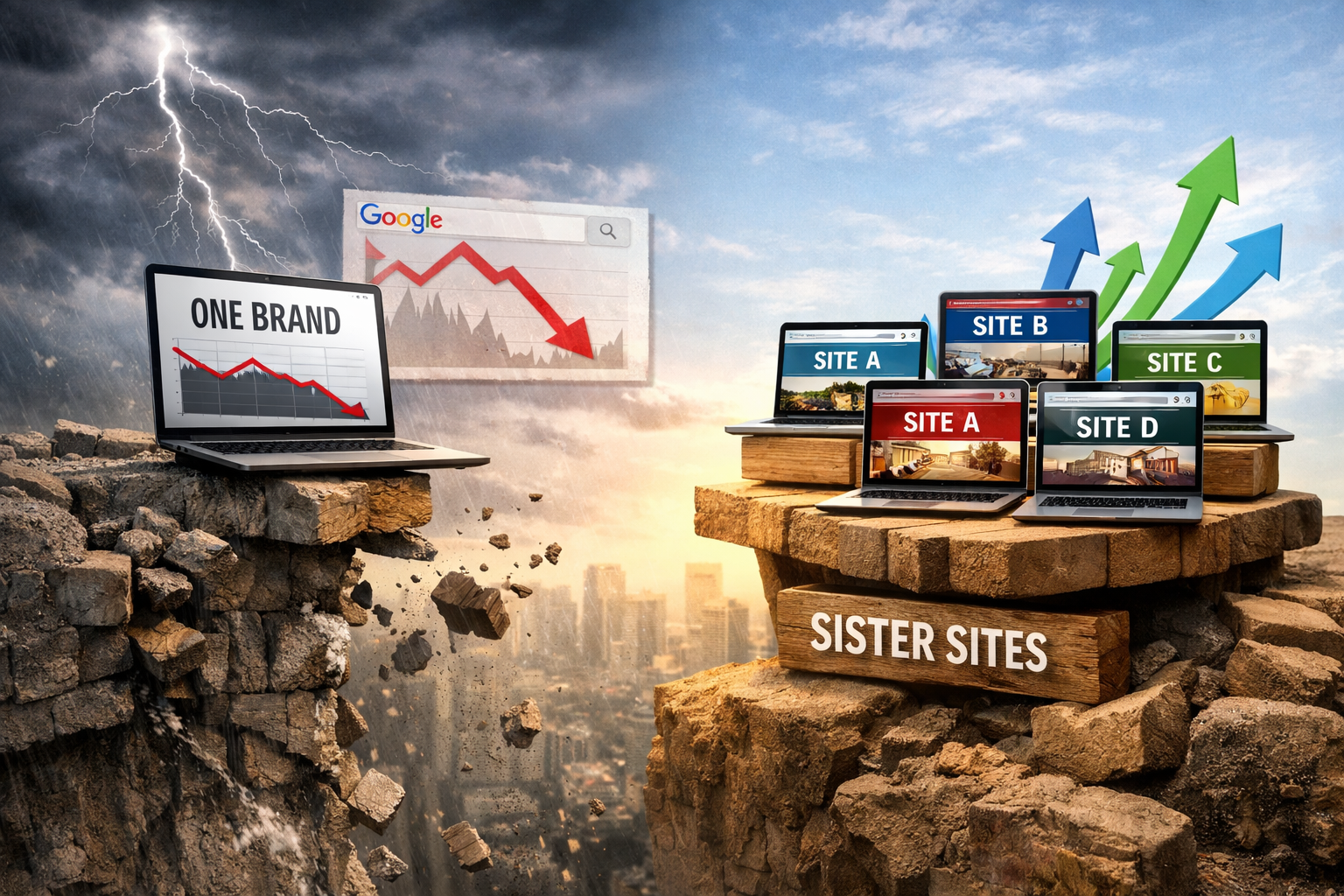One Brand Is a Single Point of Failure: Why Smart Business Owners Are Building Sister Sites and What It Takes to Do It Right