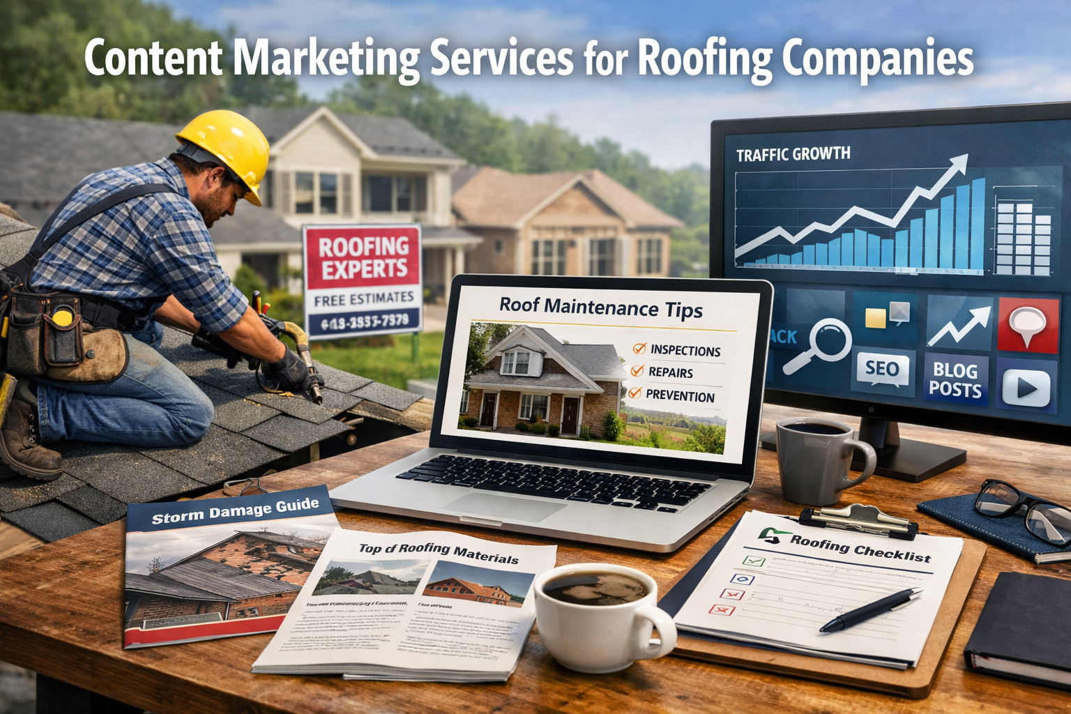 Content Marketing Services for Roofing Companies: The Complete Guide to Turning Your Website Into a Lead Machine