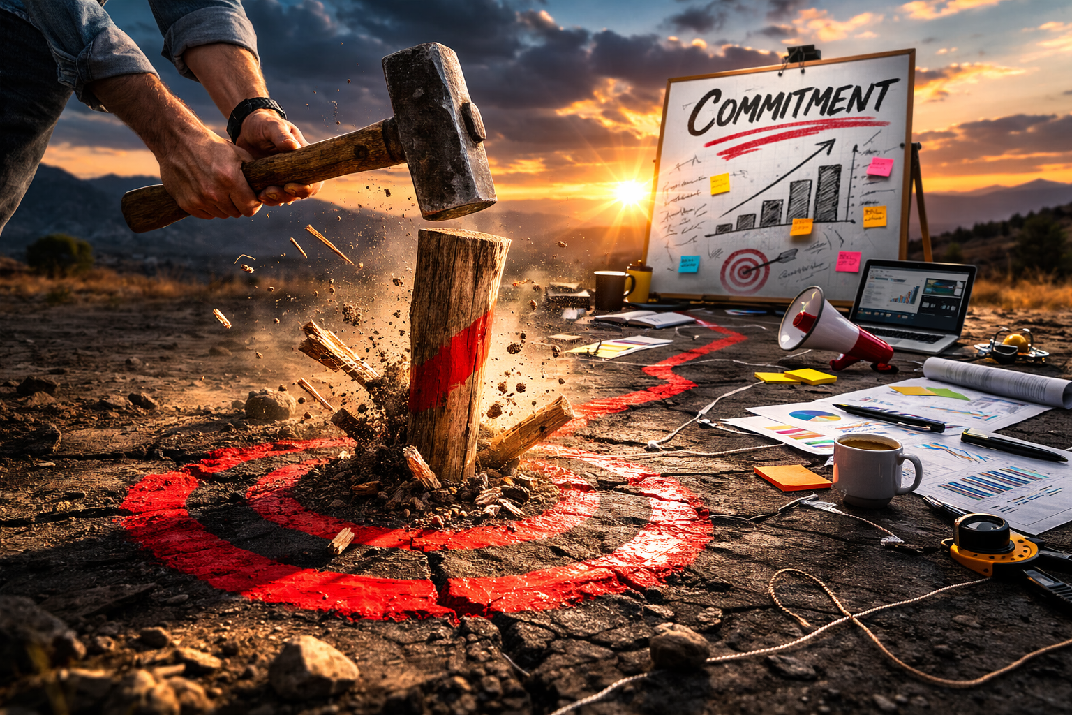 If You're Going to Put a Stake in the Ground, Slam It In