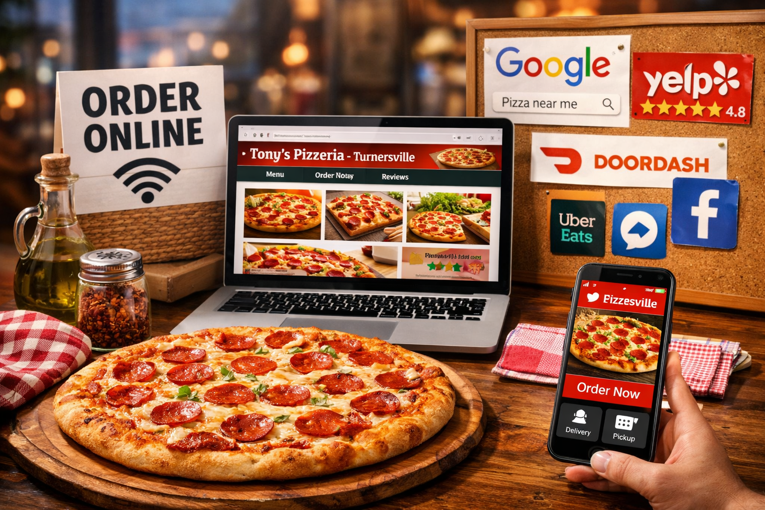 How Turnersville Pizza Shops Can Build an Online Presence That Actually Drives Orders