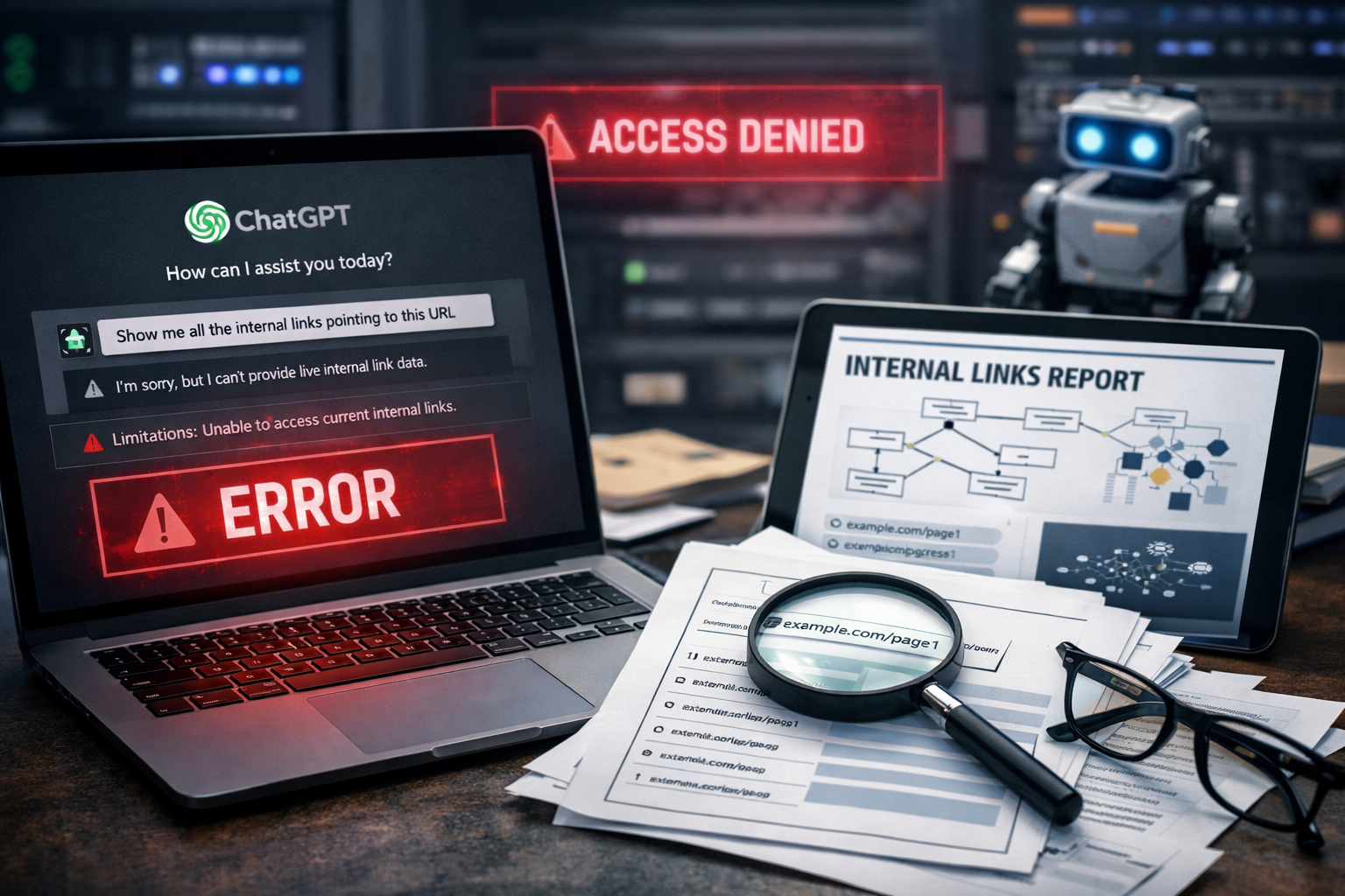 ChatGPT Can't Audit Your Internal Links. Here's Why That Matters and When It Might Change.