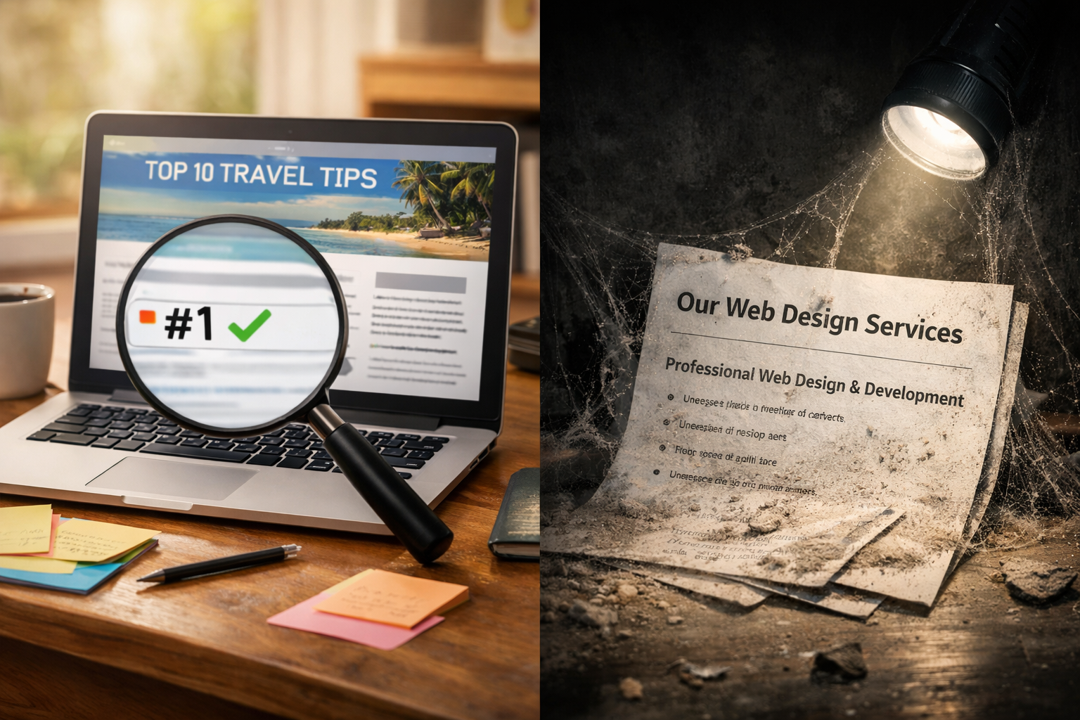 Why Your Blog Posts Rank and Your Service Pages Don't