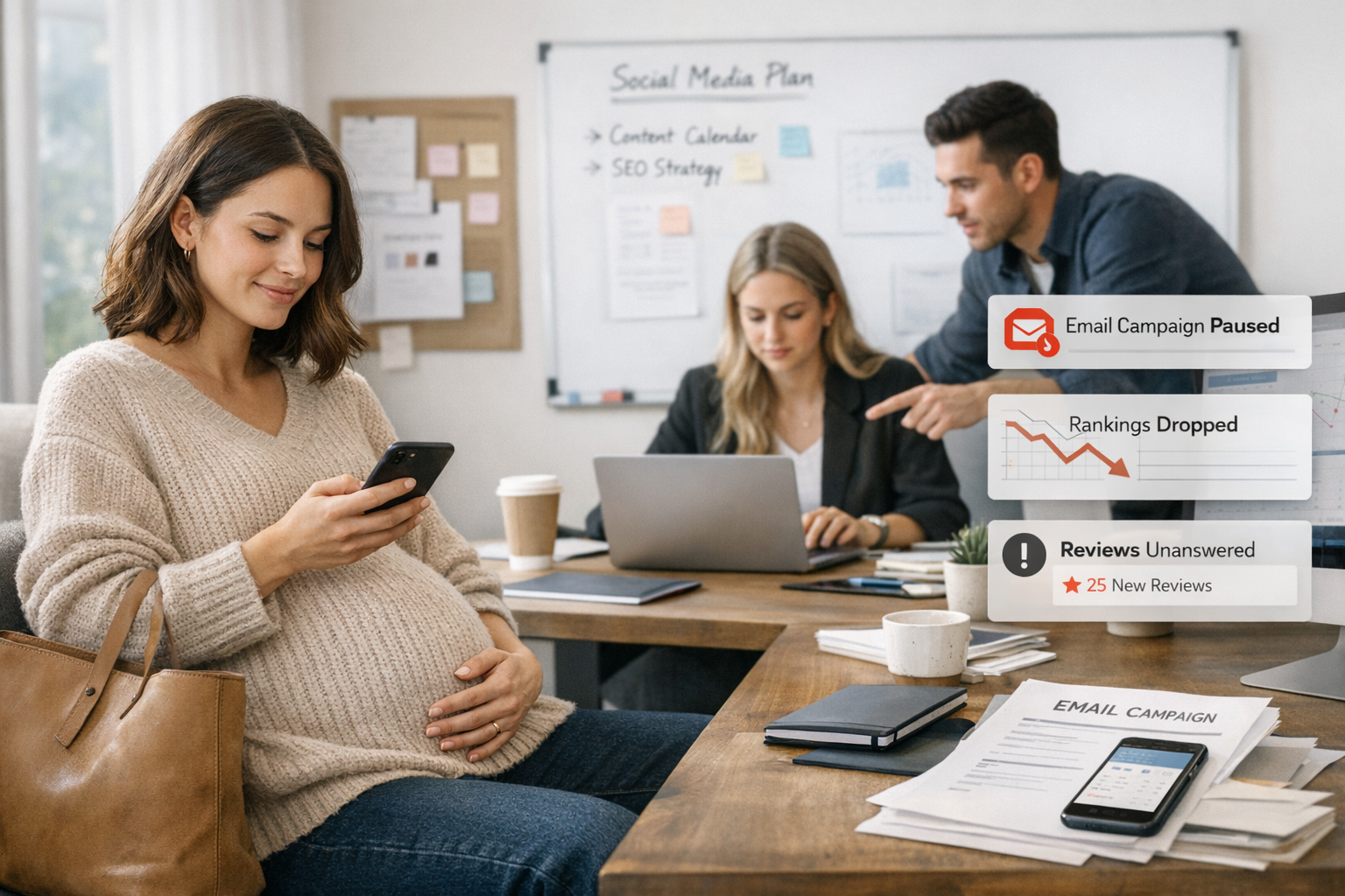 What Happens to Your Marketing When Your In-House Person Goes on Maternity Leave?