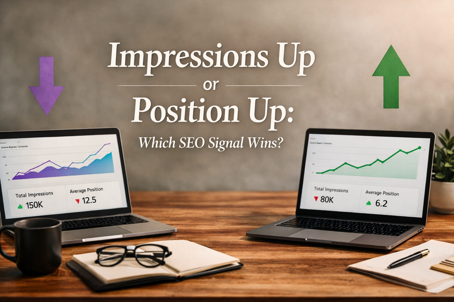 Impressions Up and Position Down — Or Position Up and Impressions Down? What Your Search Console Data Actually Says About Your SEO Maturity
