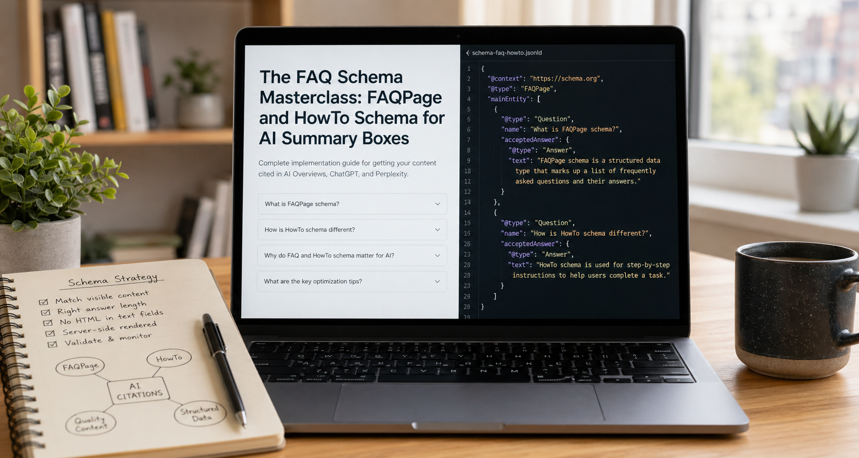 The FAQ Schema Masterclass: How to Use FAQPage and HowTo Schema to Win AI Summary Boxes