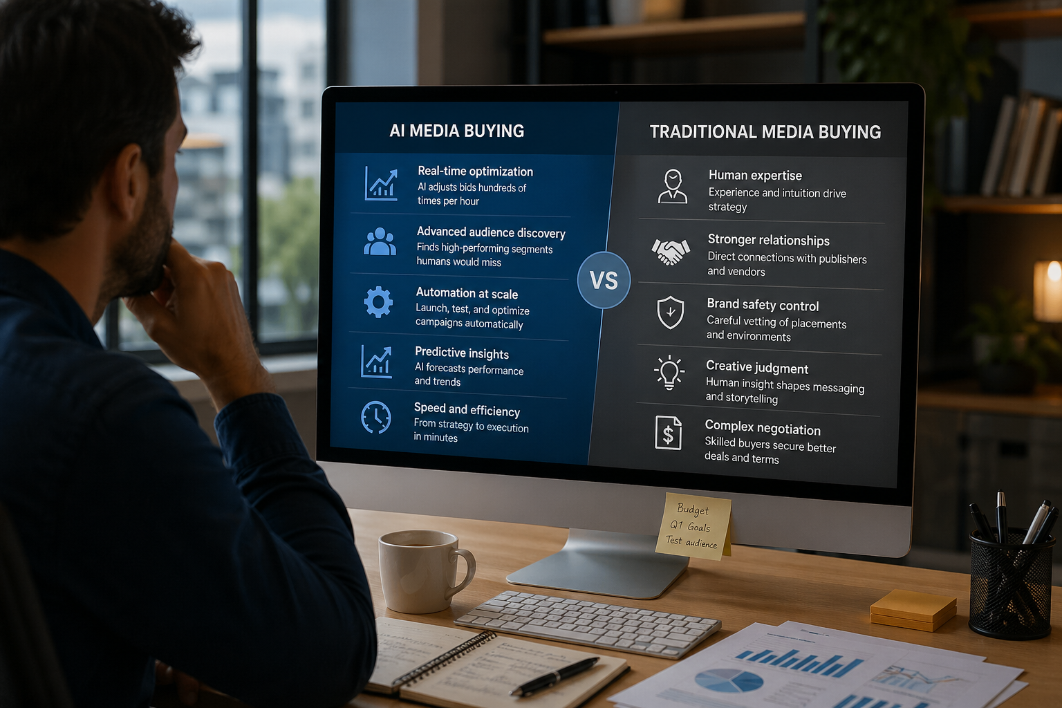 AI Media Buying vs. Traditional Media Buying: A Head-to-Head Breakdown