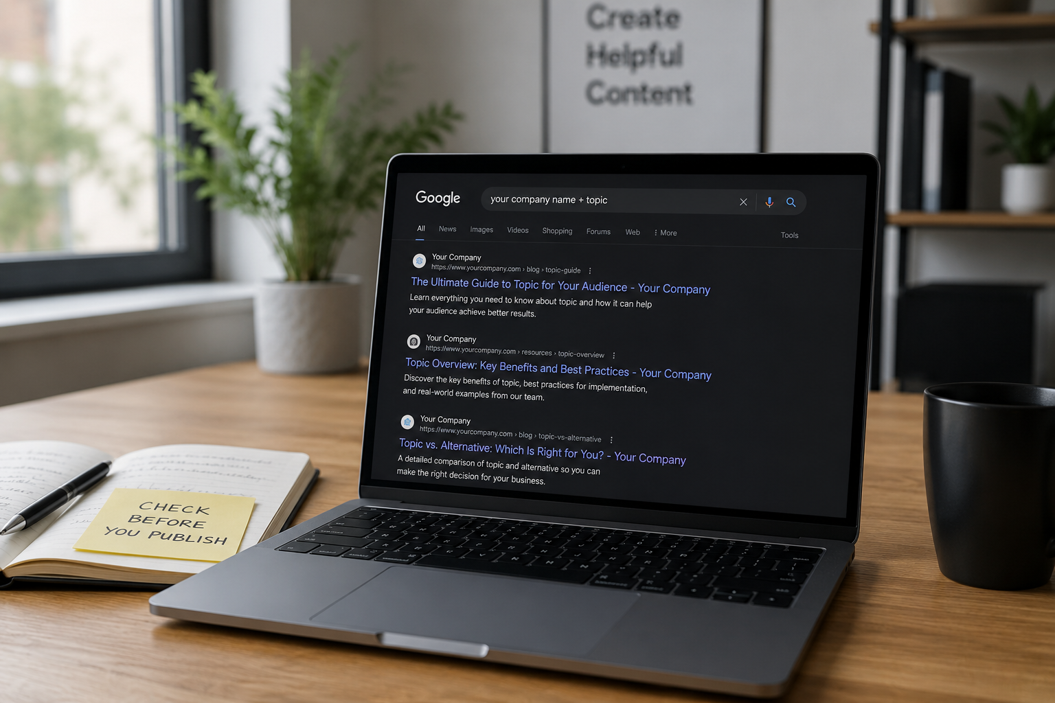Before You Launch a New Blog Post, Google Your Company Name and Your Title First
