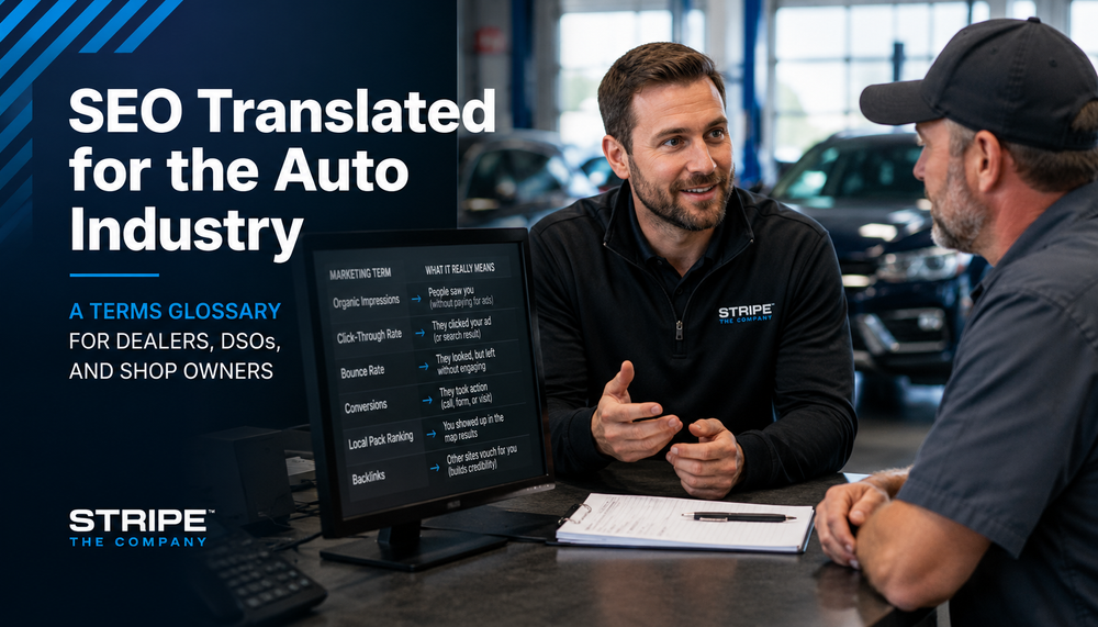 SEO glossary translated for the auto industry