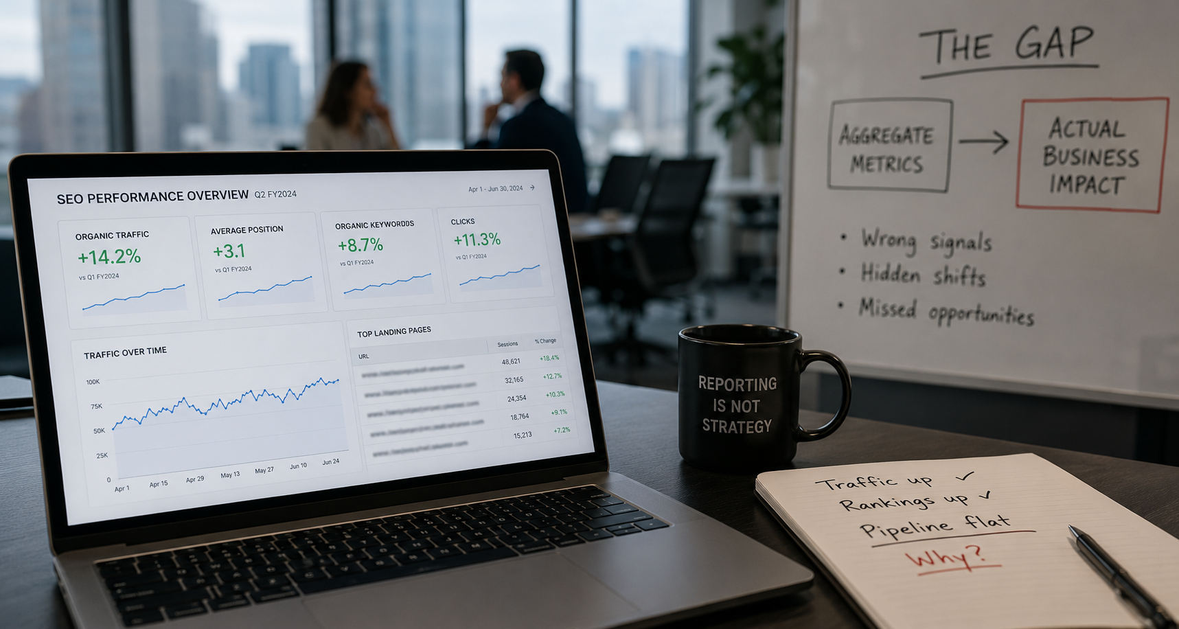 The Enterprise SEO Reporting Problem: Why Your Dashboard Is Hiding What's Actually Happening