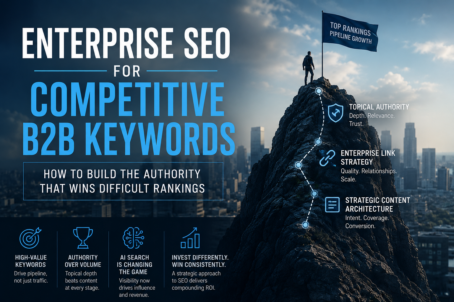 You Need to Rank for Difficult, High-Value B2B Keywords. Here's Exactly How Enterprise SEO Gets That Done.