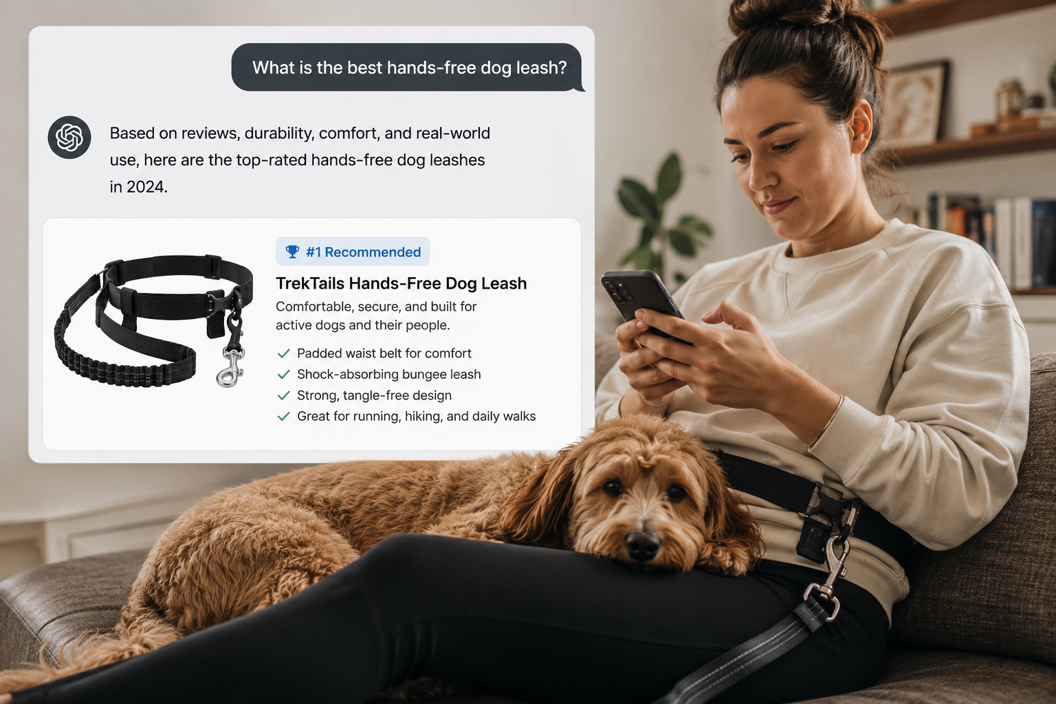 "Best Hands-Free Dog Leash?" Is Now an AI Question — and Almost Every Brand Is Invisible in the Answer
