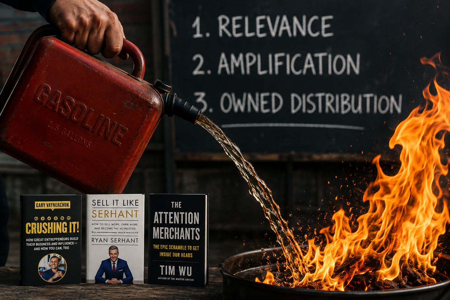 The "Pour Gasoline on It" Mentality: Marketing Lessons from Vayner, Serhant, and the Operators Who Mastered Attention