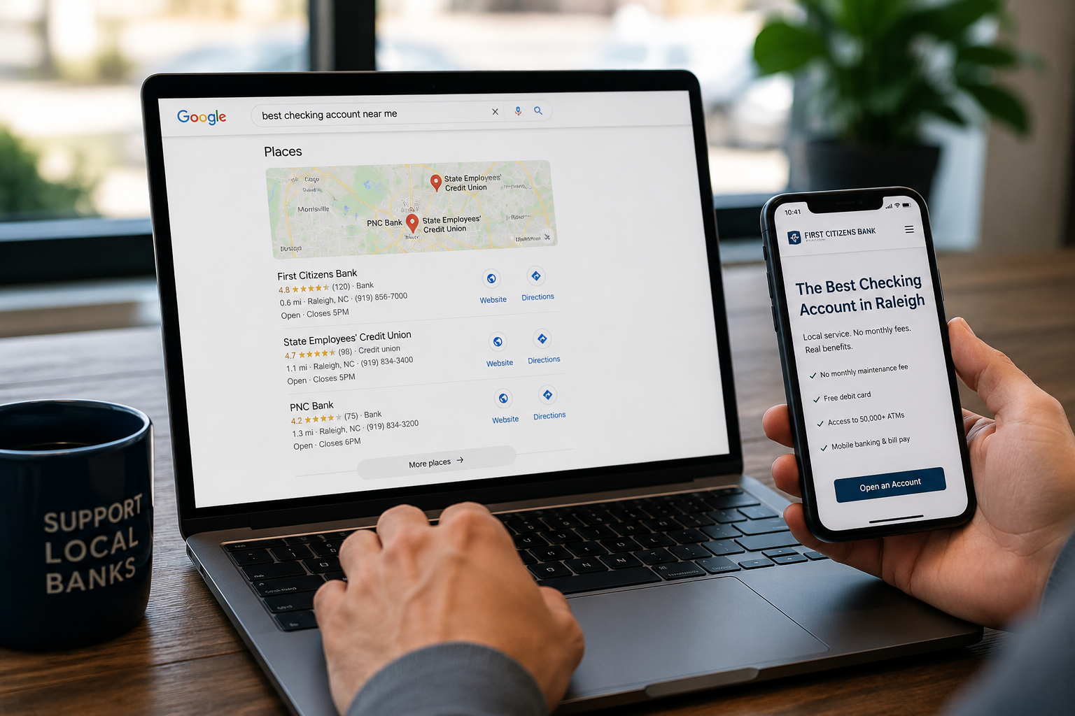 How to Rank for "Best Checking Account" in Your Local Market