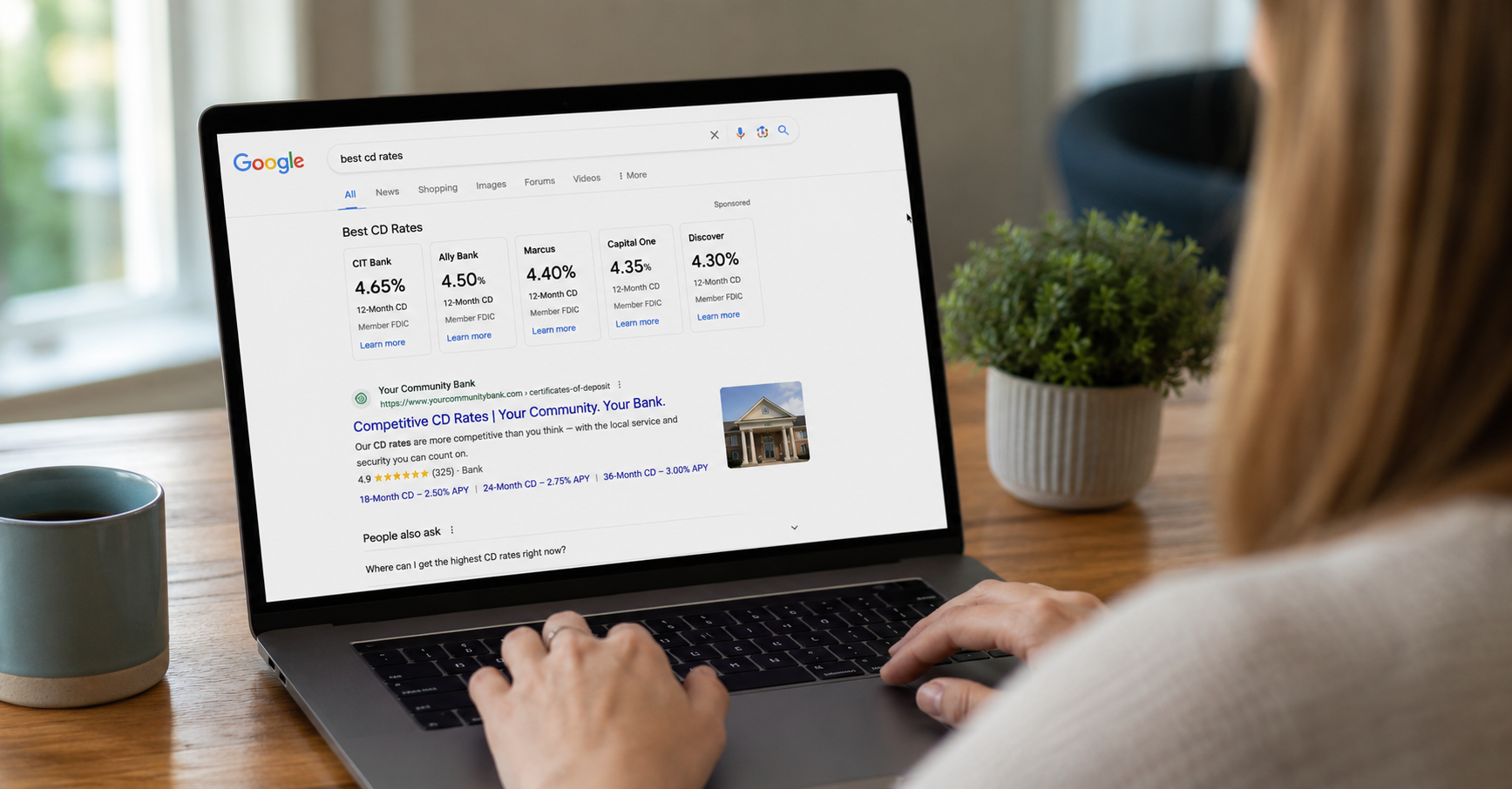 How to Win "CD Rates" and "High-Yield Savings" Searches from Fintech Competitors