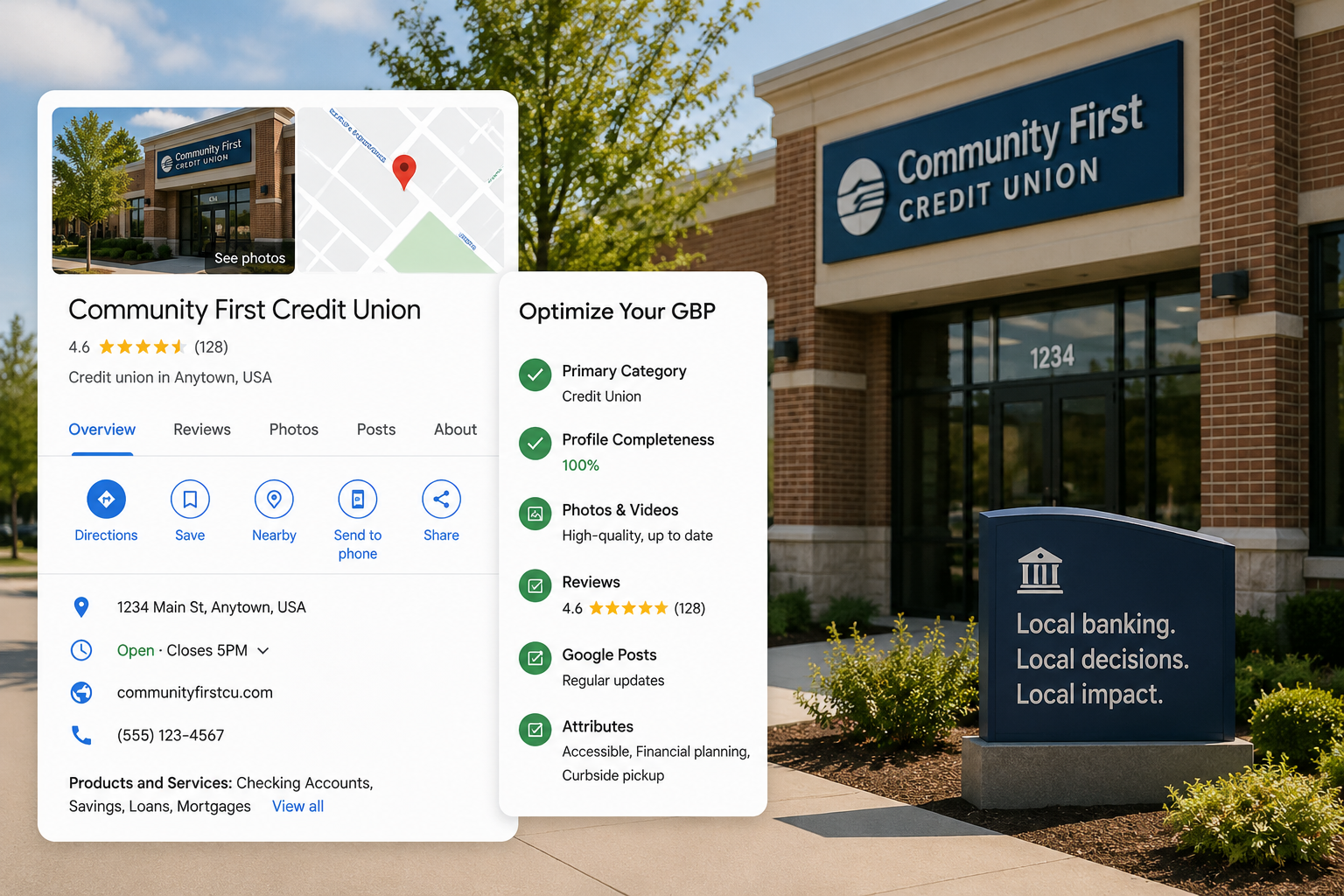 Google Business Profile Optimization for Banks and Credit Unions