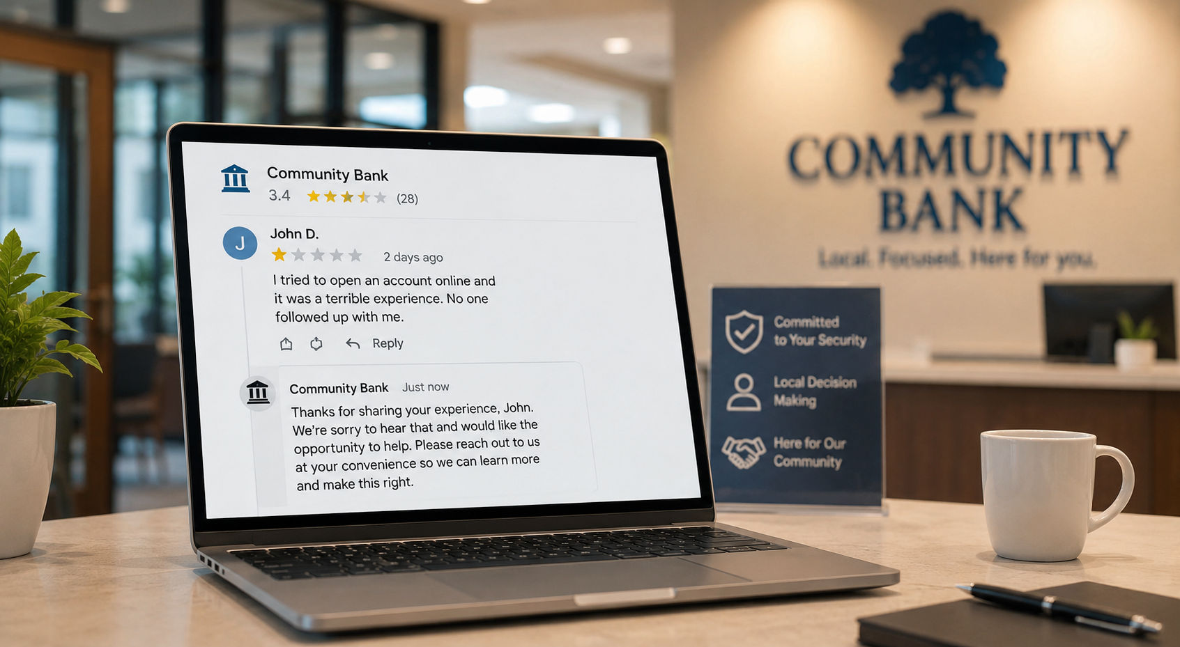 How to Respond to Negative Reviews for Financial Institutions (With SEO in Mind)