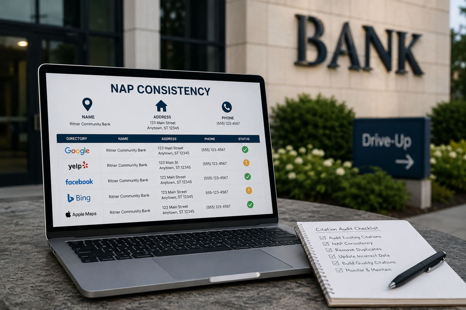 Citation Building for Banks: How to Make Sure Your NAP Data Is Consistent Everywhere