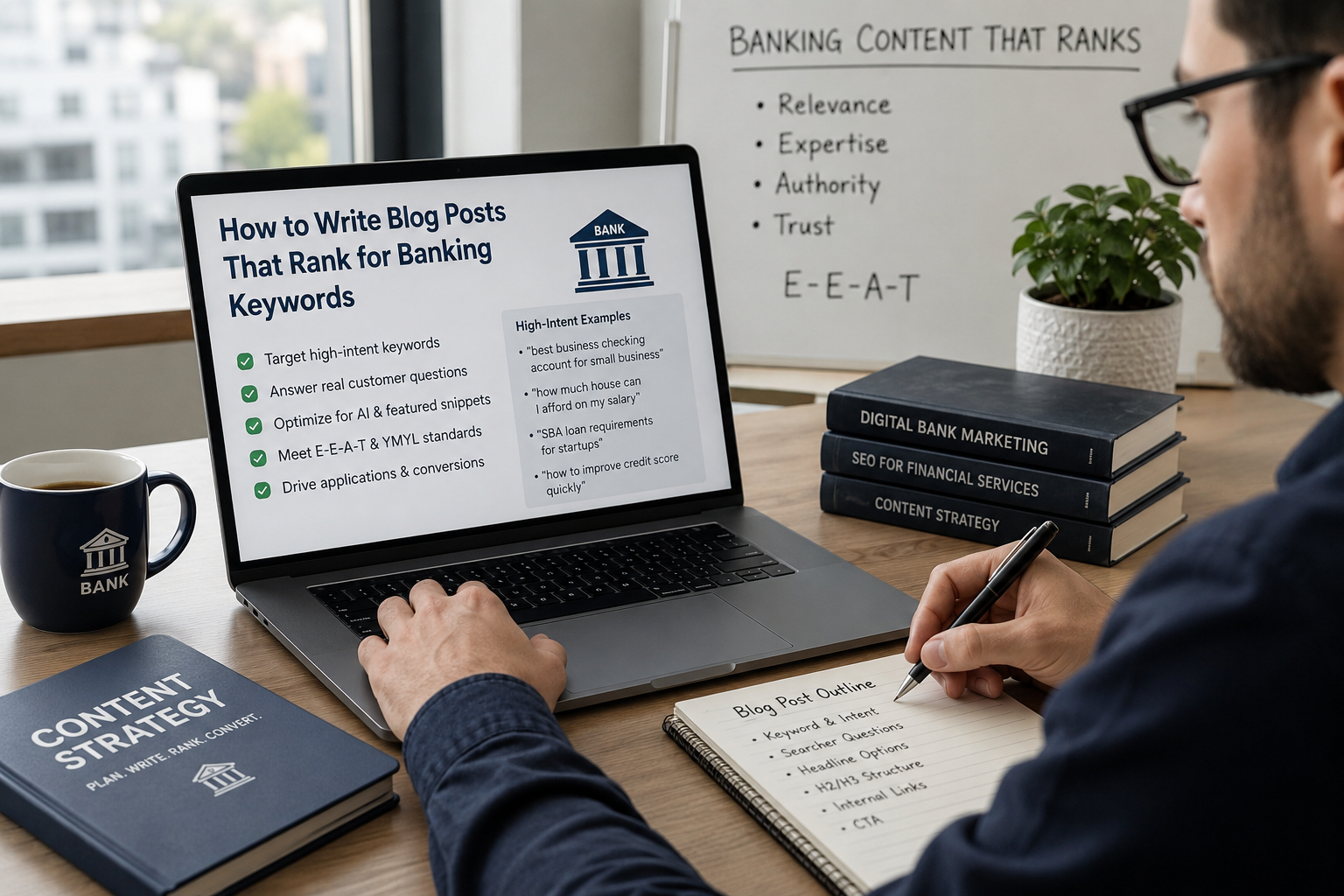 How to Write Blog Posts That Rank for High-Intent Banking Keywords