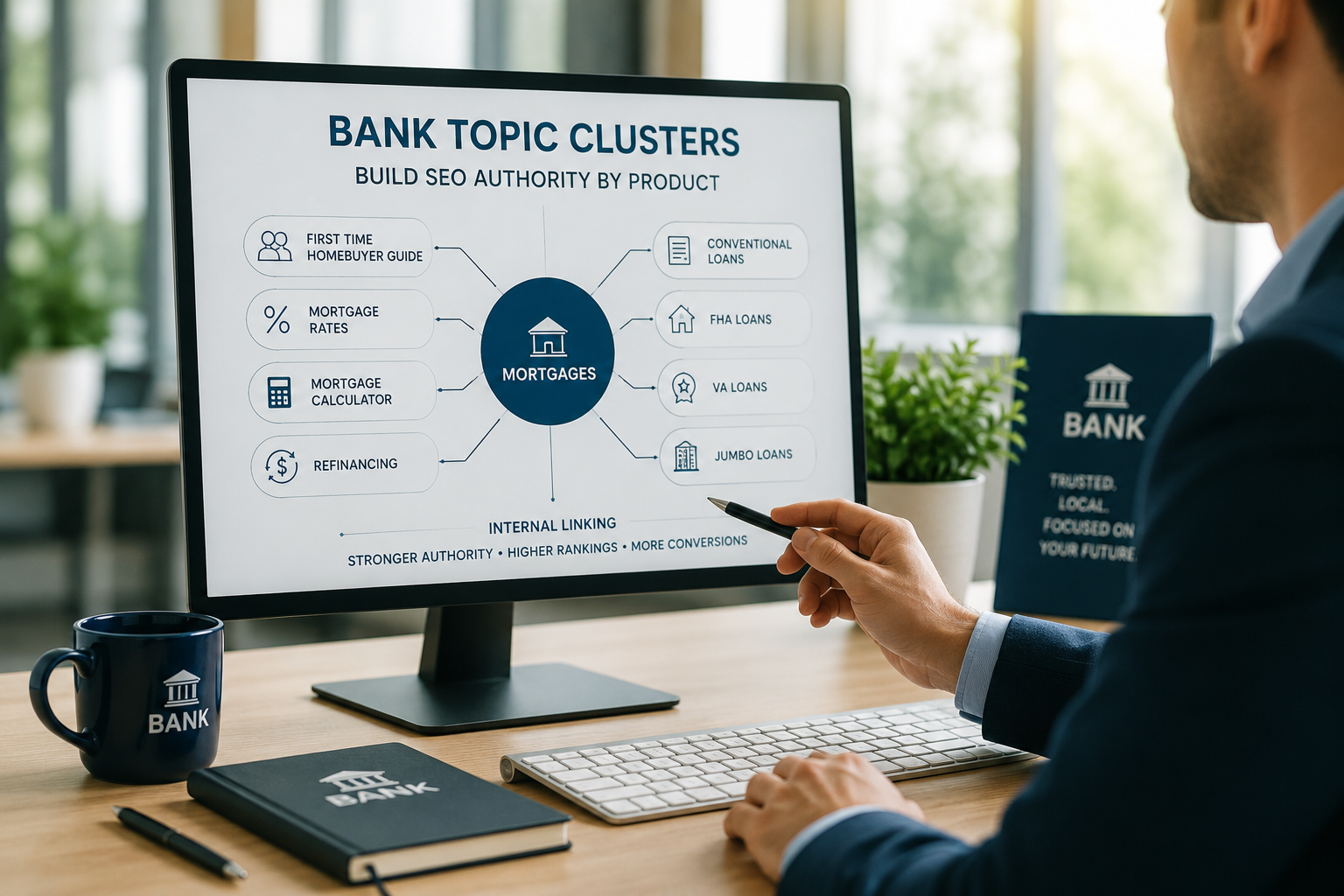 Topic Clusters for Banks: How to Build SEO Authority Around Every Product