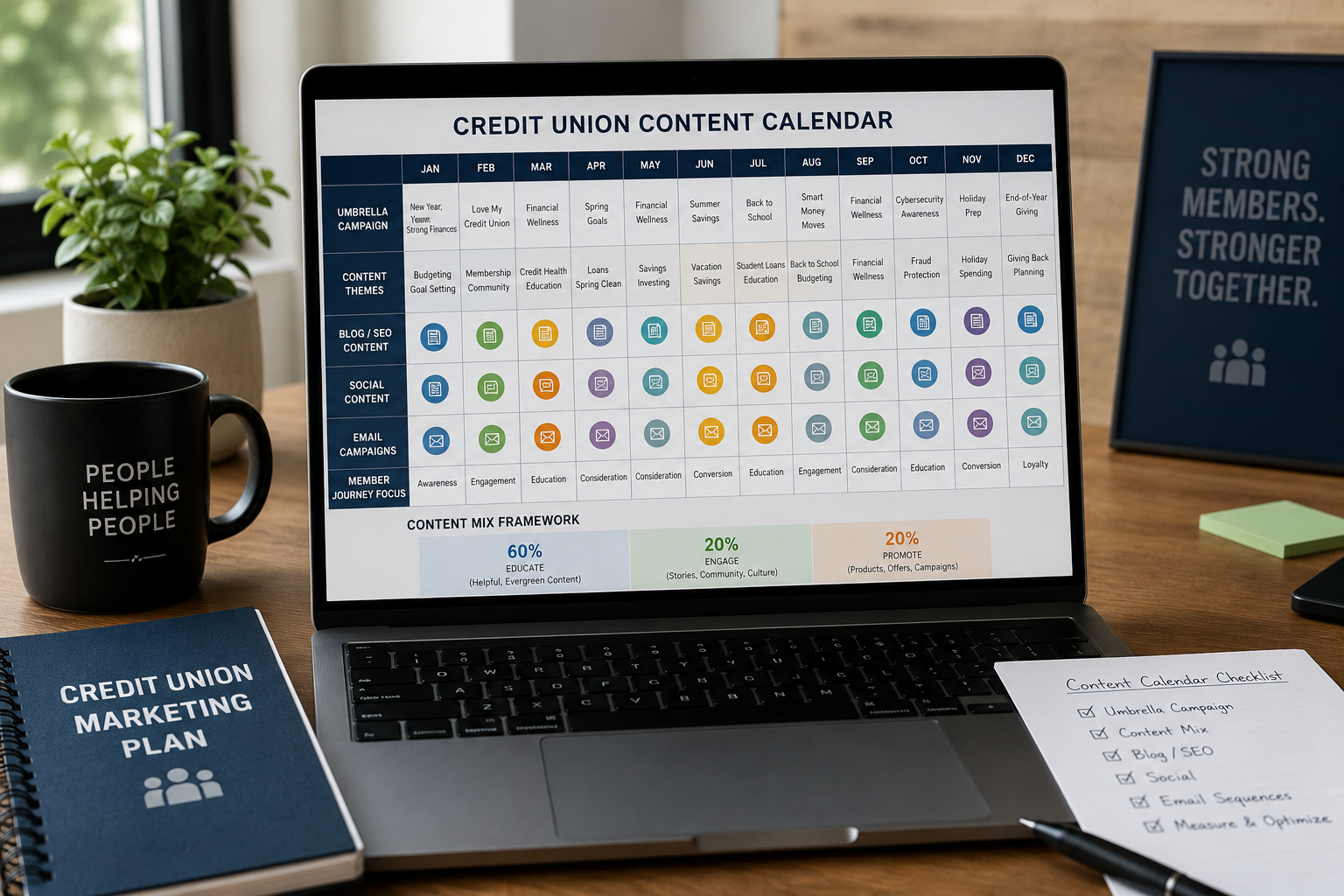 The Content Calendar Template for Credit Union Marketing Teams