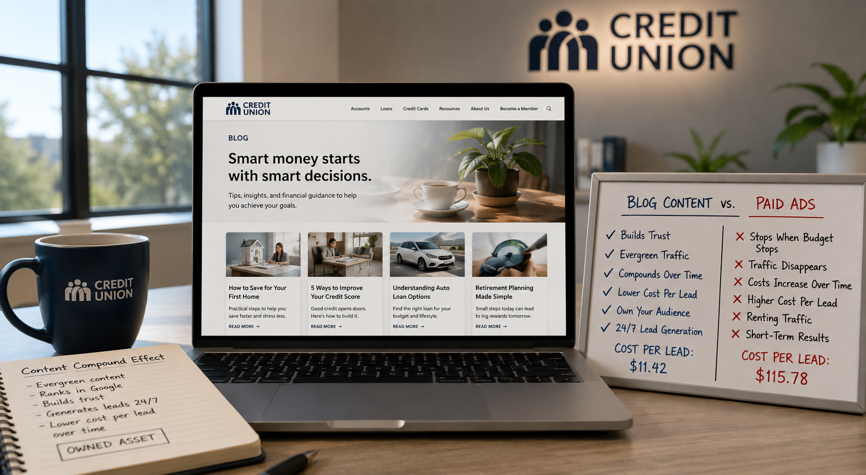 How a Credit Union Blog Can Generate 10x More Leads Than Paid Ads