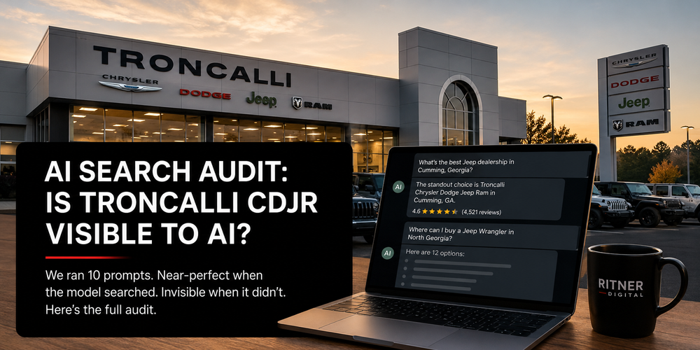 AI visibility audit of a local business