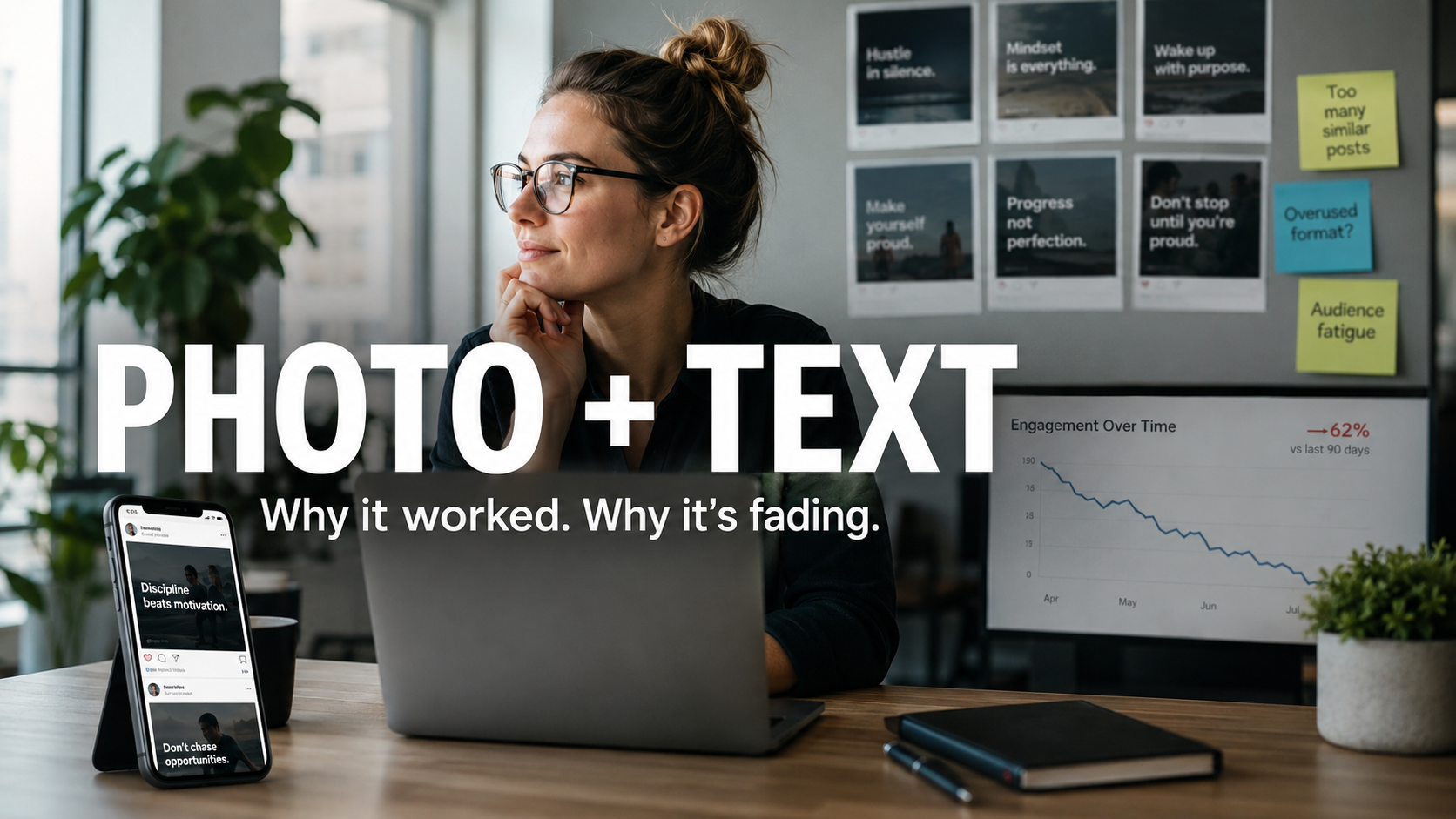 The "Normal Photo With Text On It" LinkedIn Trend: Why It Works, Why It's Dying, and What to Post Instead