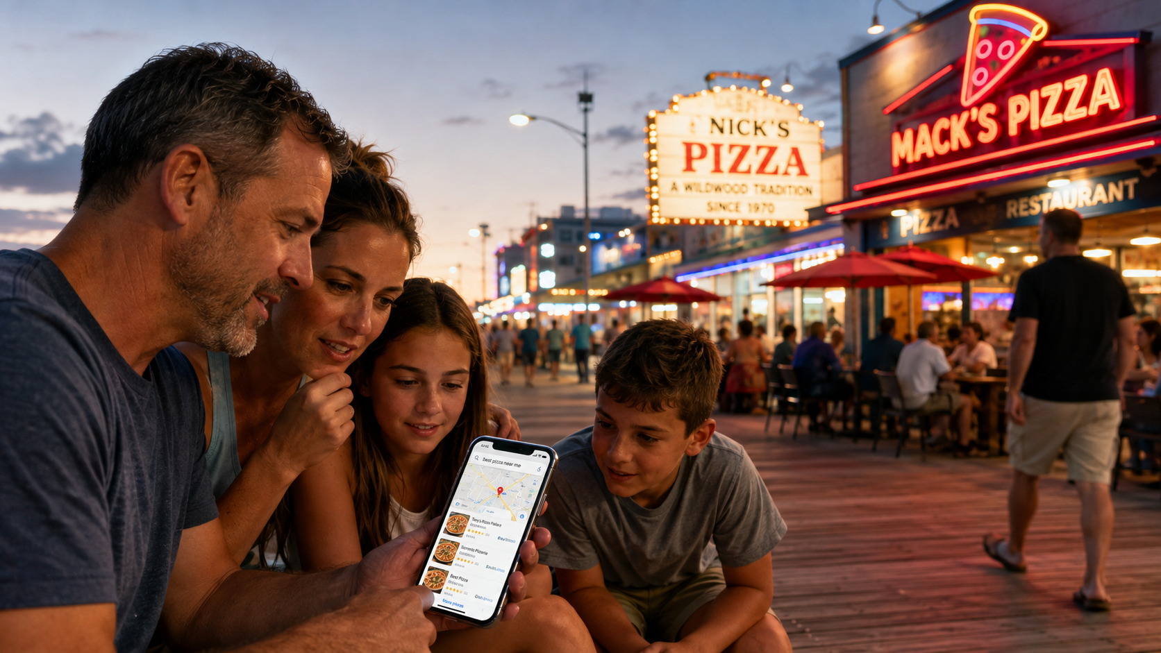 The Most Important Seat in Your Wildwood Restaurant Is a Boardwalk Bench 200 Feet Away