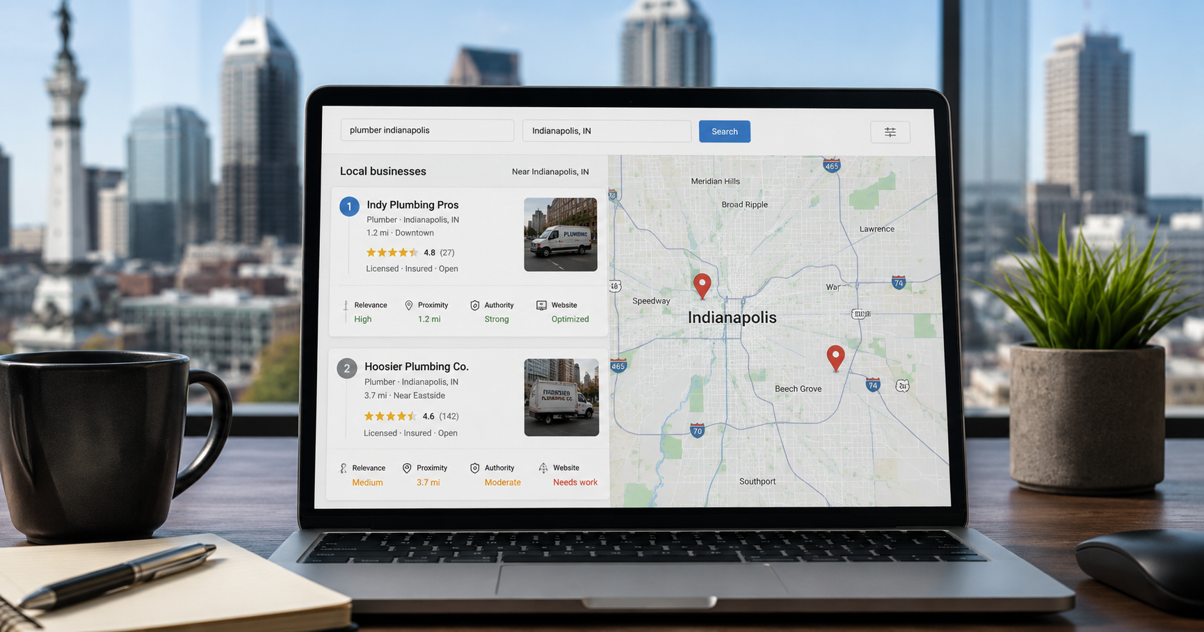 Why Your Competitor Ranks Above You in Indianapolis — Even With Fewer Reviews