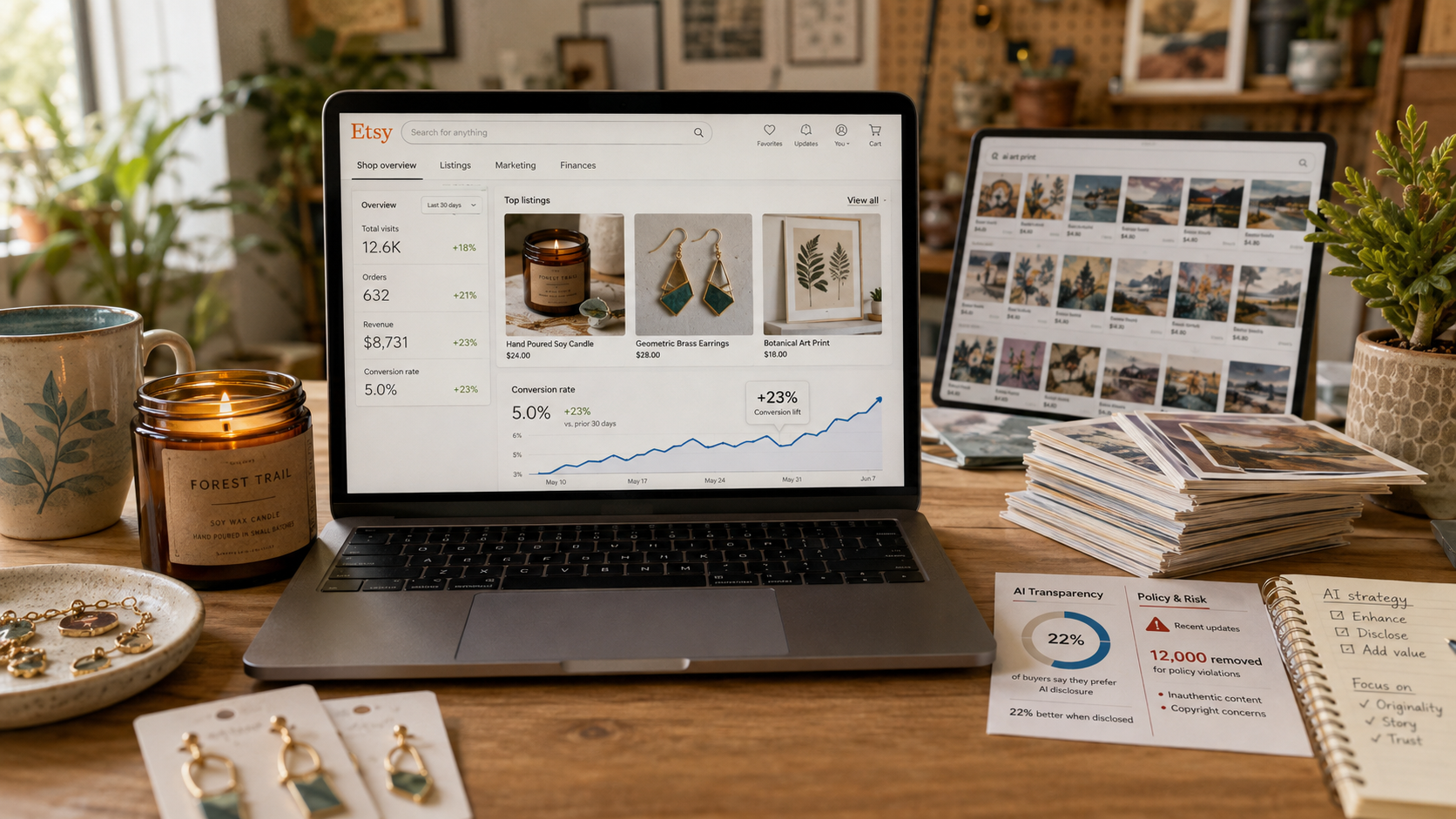 Have AI Images Actually Increased Etsy Sales? Here's What the Data Really Says