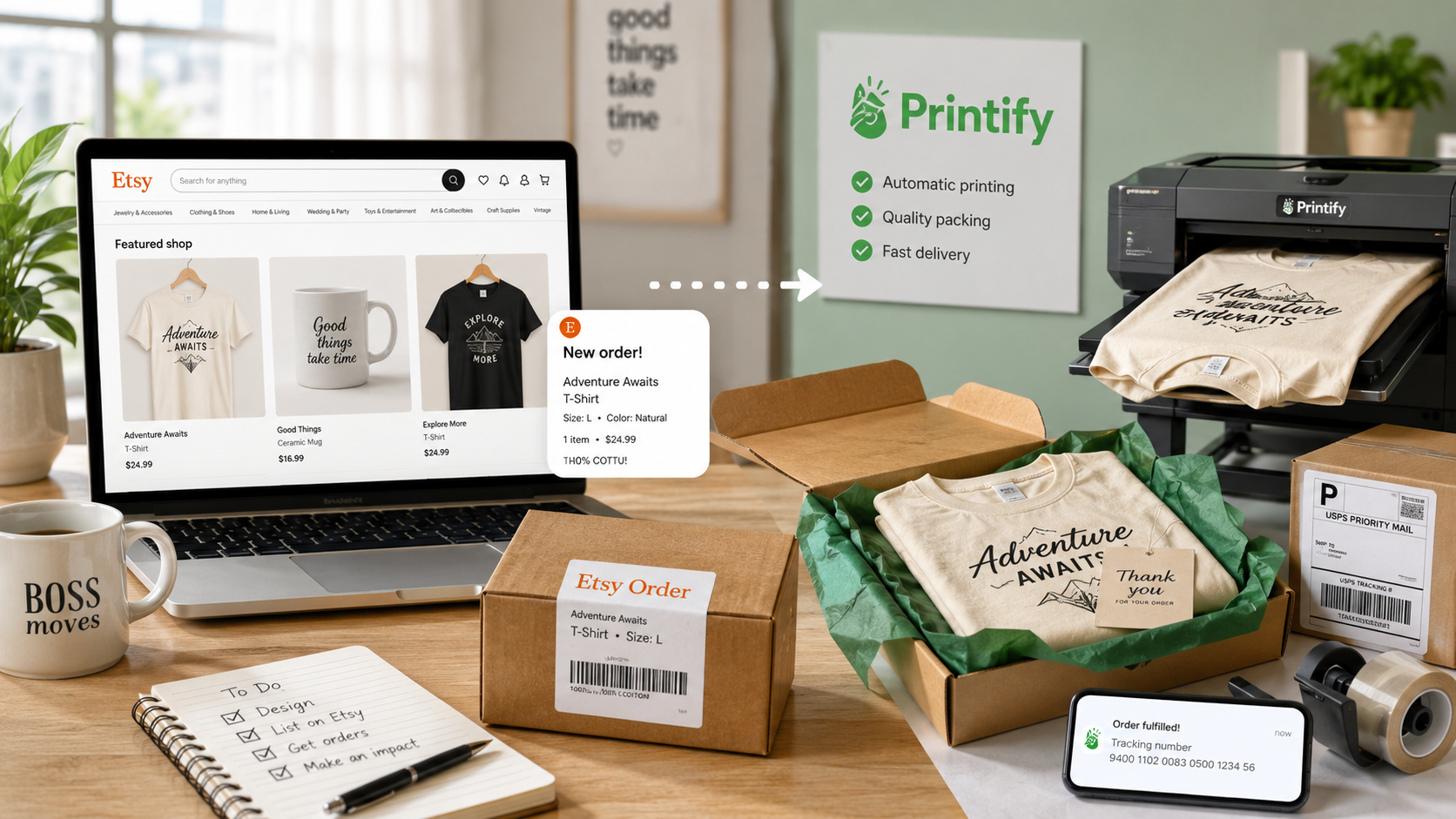 Etsy or Printify: Which Is the Better Place to Set Up Shop? (Trick Question — They Do Completely Different Jobs)