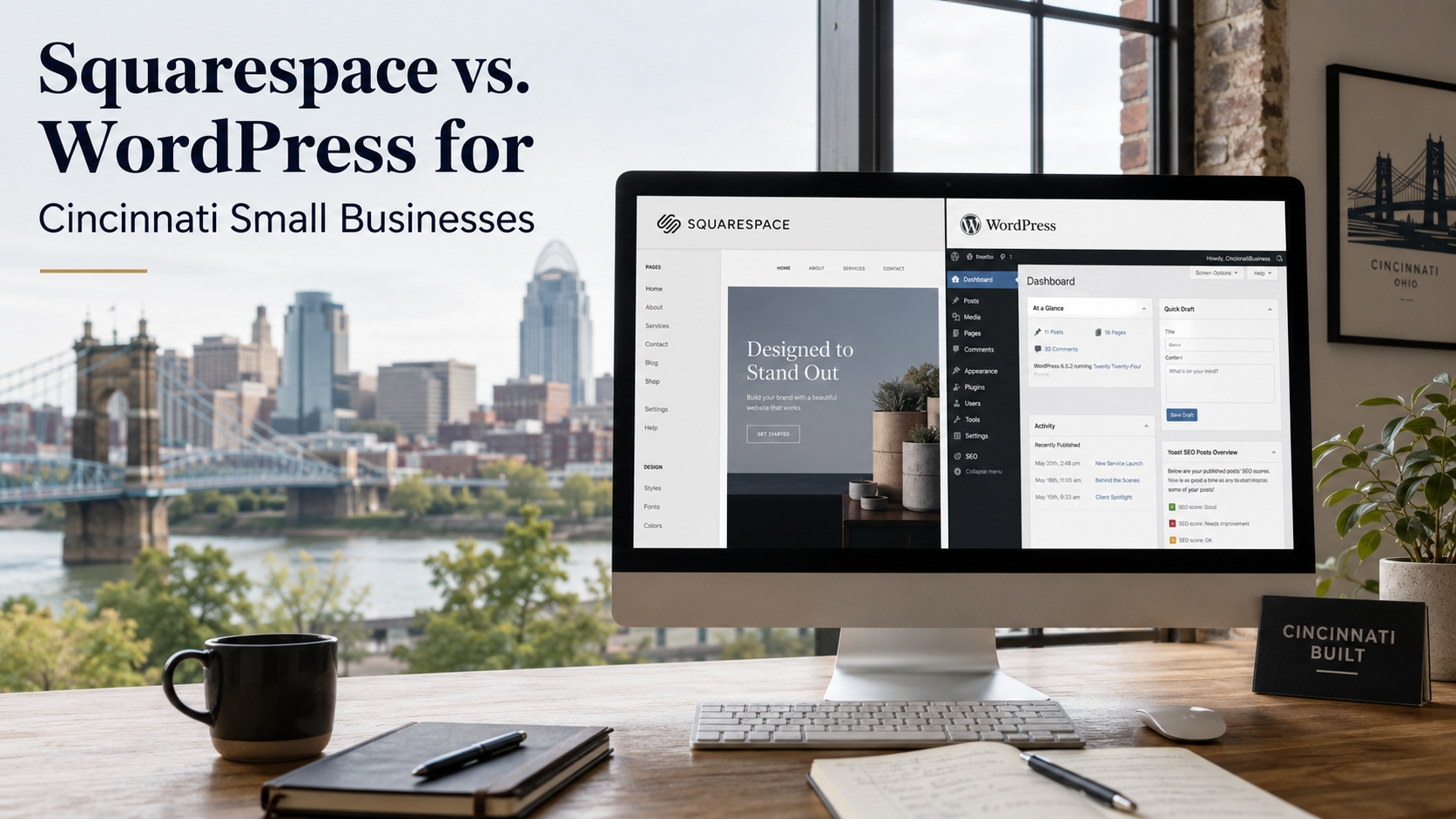 Squarespace vs. WordPress for Cincinnati Small Businesses: The Honest Comparison From a Shop That Picked a Side