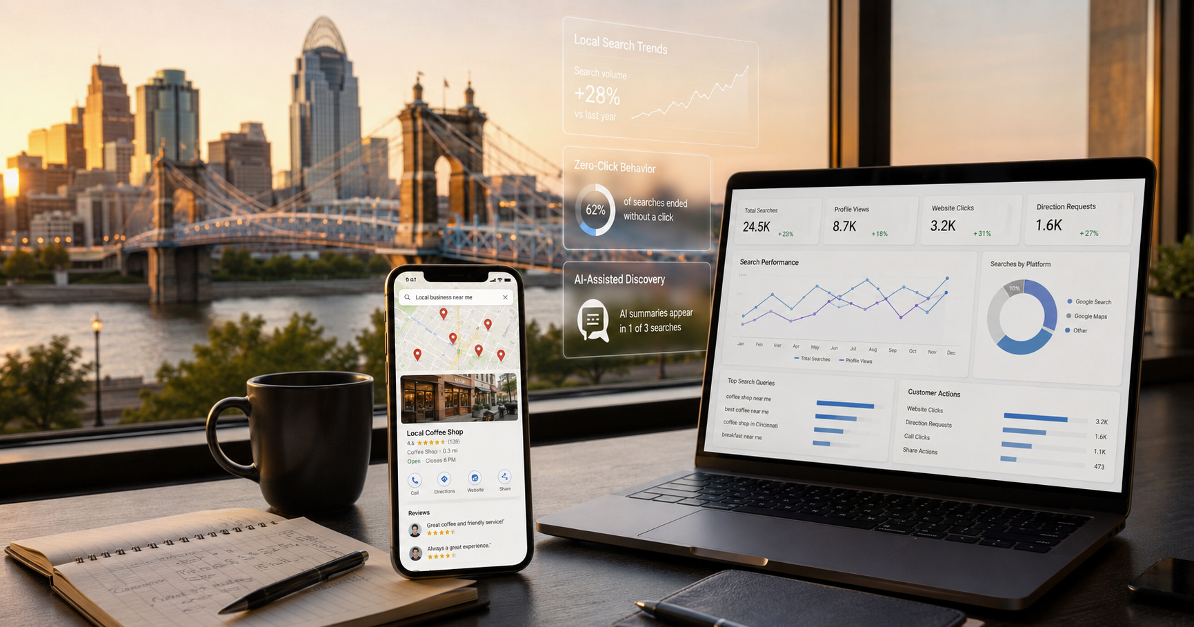 Cincinnati Local Search Statistics: What Tri-State Consumers Actually Do (2026 Edition)