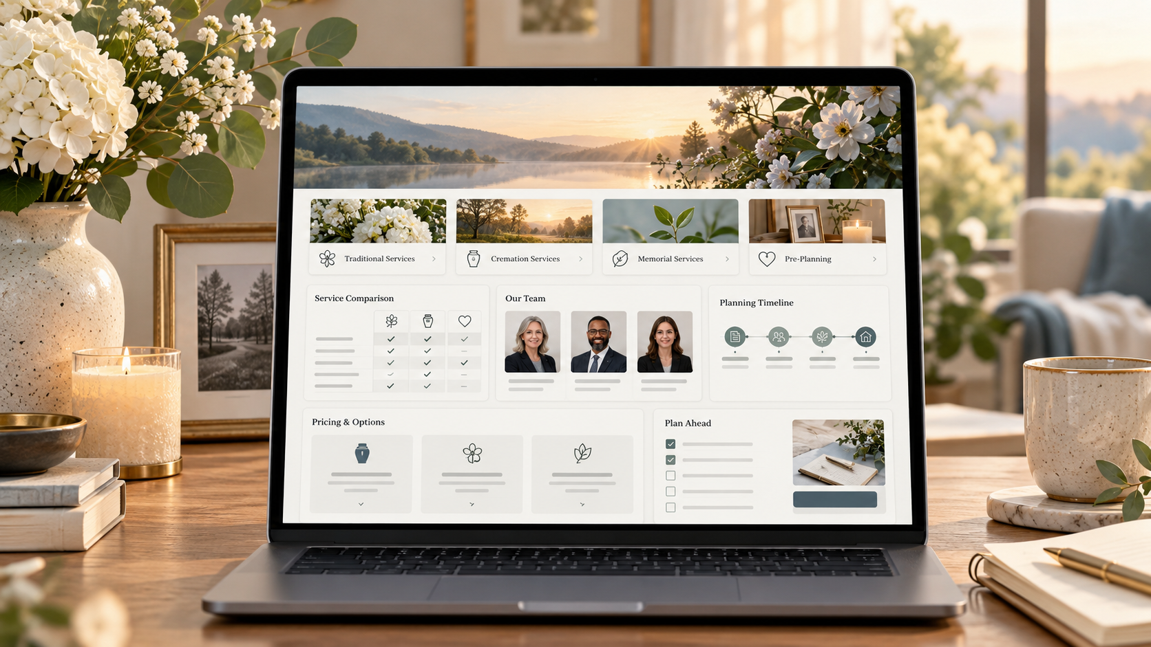 Funeral Home Web Design Should Make the Intangible Tangible: How Cards, Icons, Interactive Tools, and Better UX Can Show Families What They Are Really Paying For