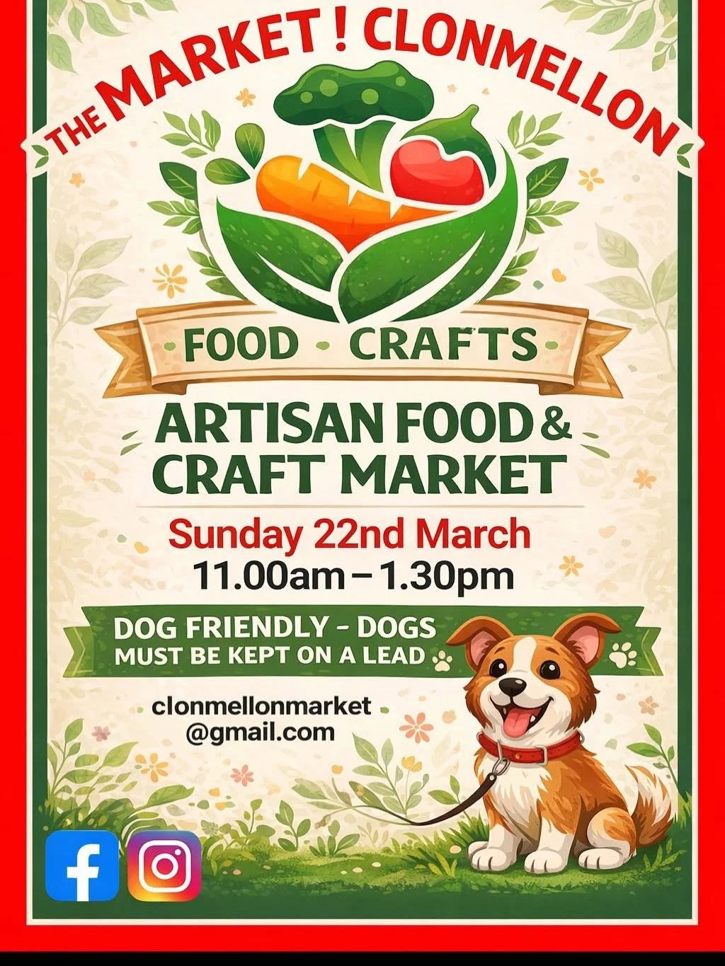 We are bringing our puppy dogs to the @the_market_clonmellon on Sunday.

See you on Sunday 11 till 1:30 in #clonmellon.
.
#clonmellonfarmersmarket #buzzingmeadowsfarm #shoplocal #buyirishandlocal