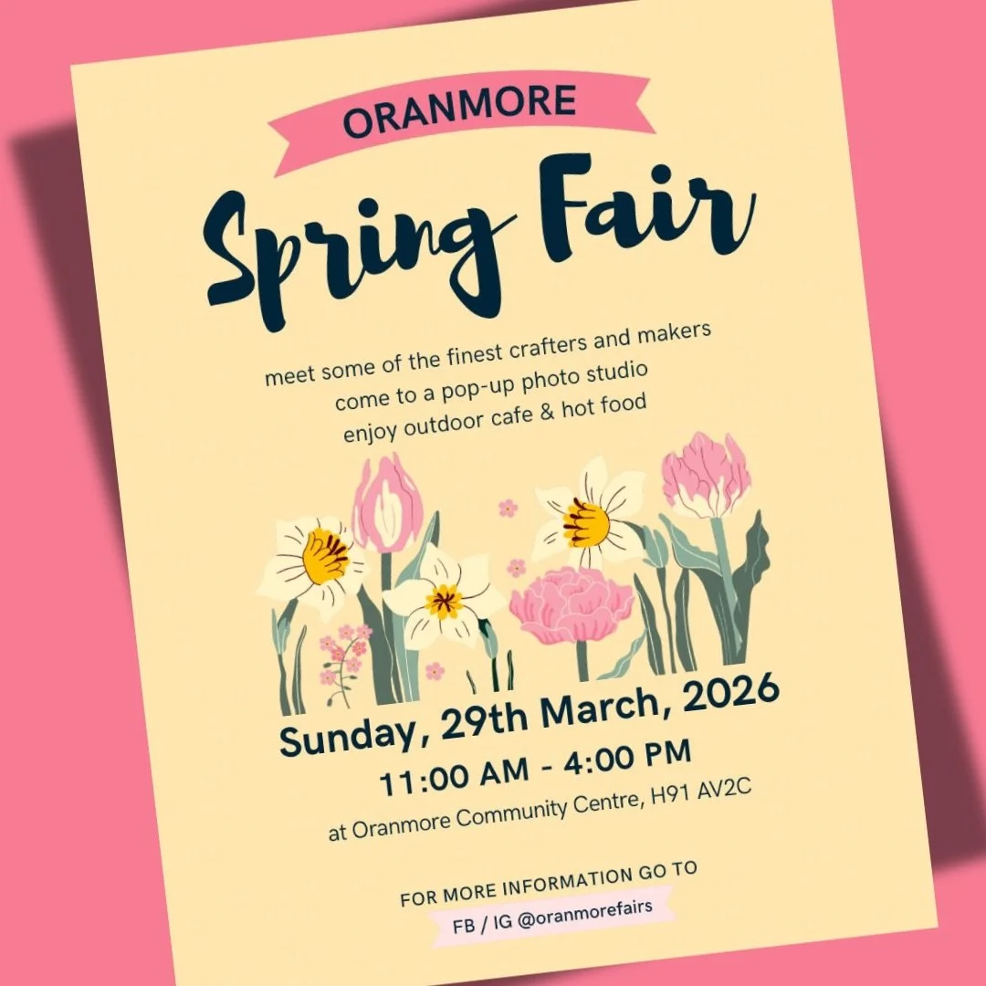 There&rsquo;s a lovely sense of spring in the air, and we&rsquo;re delighted to be heading west for the Oranmore Spring Fair this Sunday.

Our table will be filled with our handmade beeswax candles &mdash; all hand made with pure Irish beeswax, just 