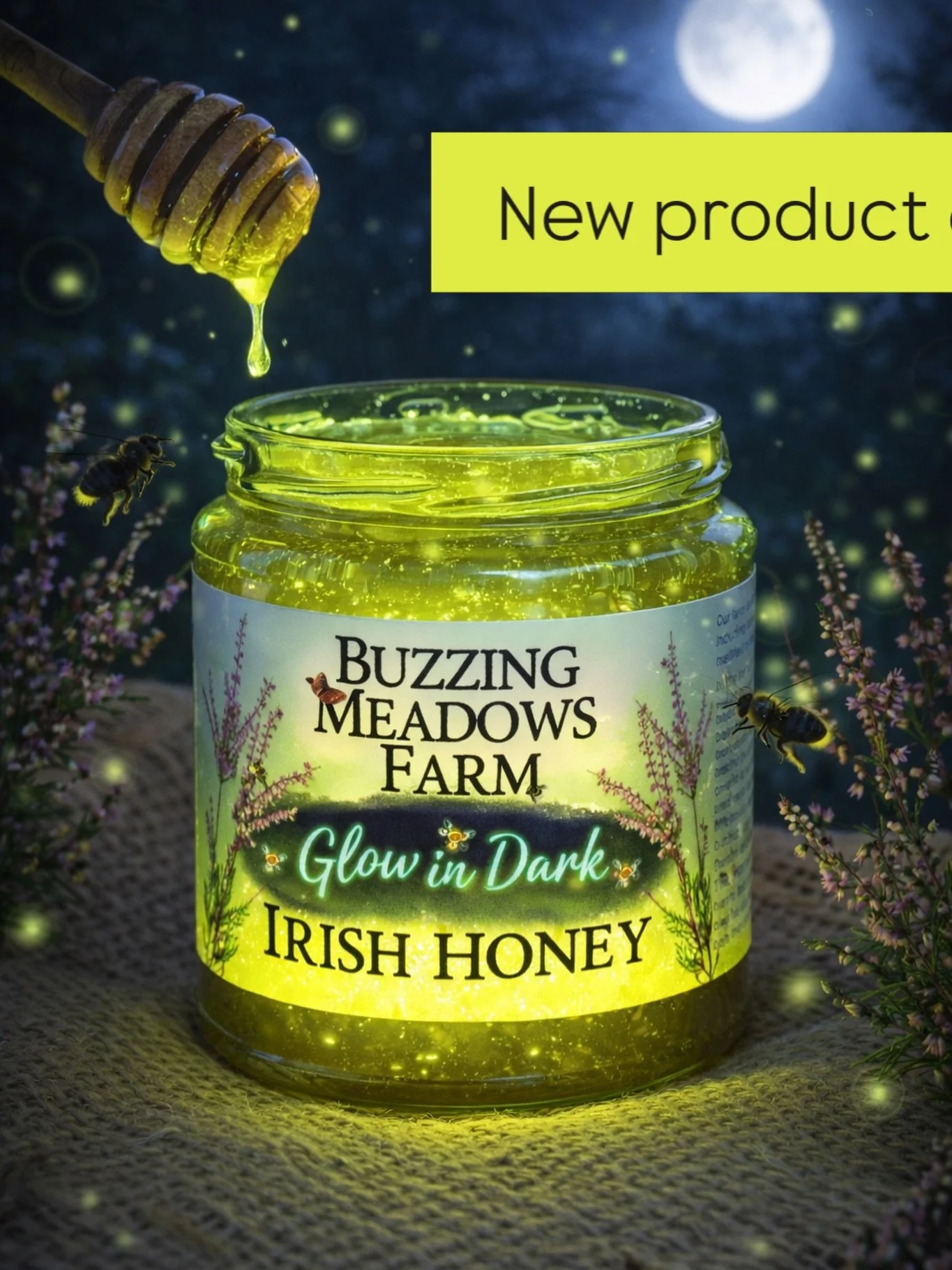 Introducing something truly special from the hives this season&hellip; Glow in the Dark Honey 🌙

Gathered by our bees under the soft shimmer of moonlight, this rare honey carries a gentle, natural glow &mdash; lighting up your evening toast, drizzli