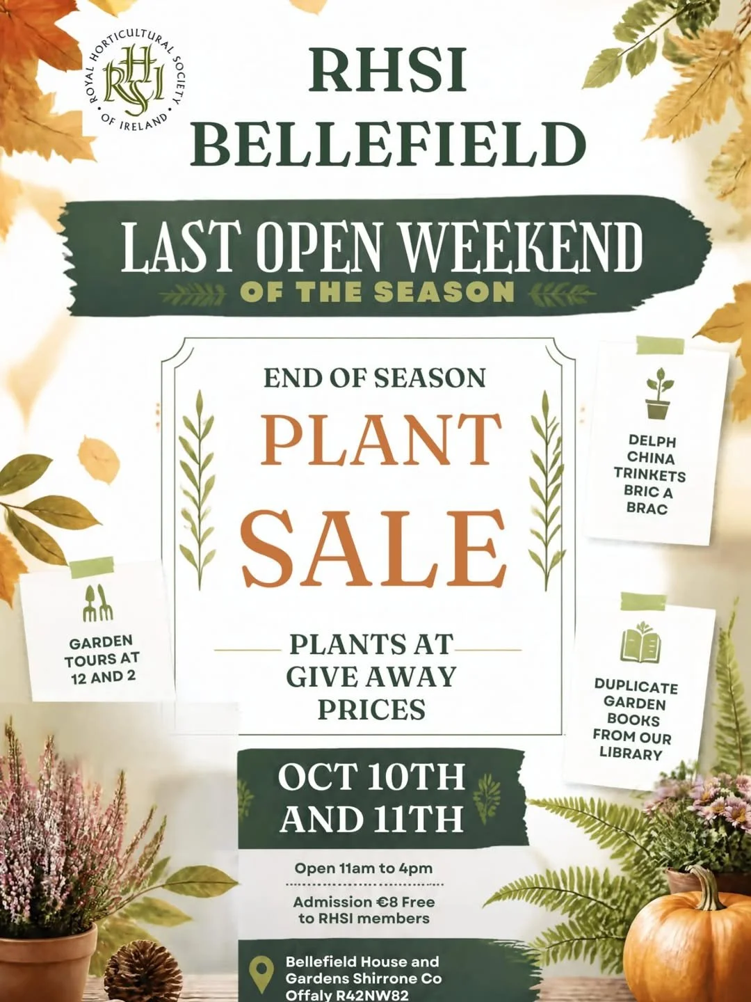 RHSI Bellefield Open Day & Plant Sale