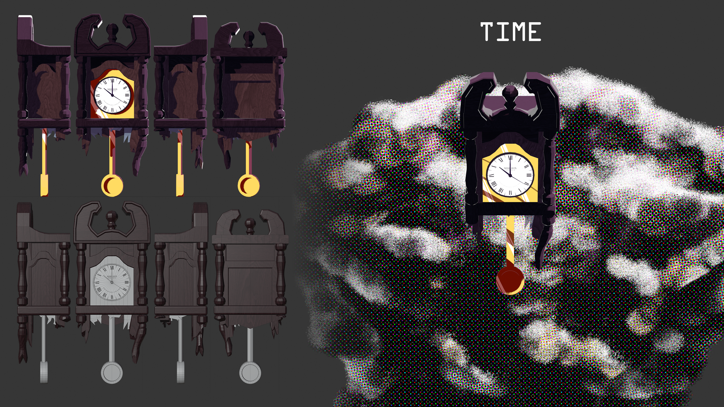 Character sheet for a character named TIME.