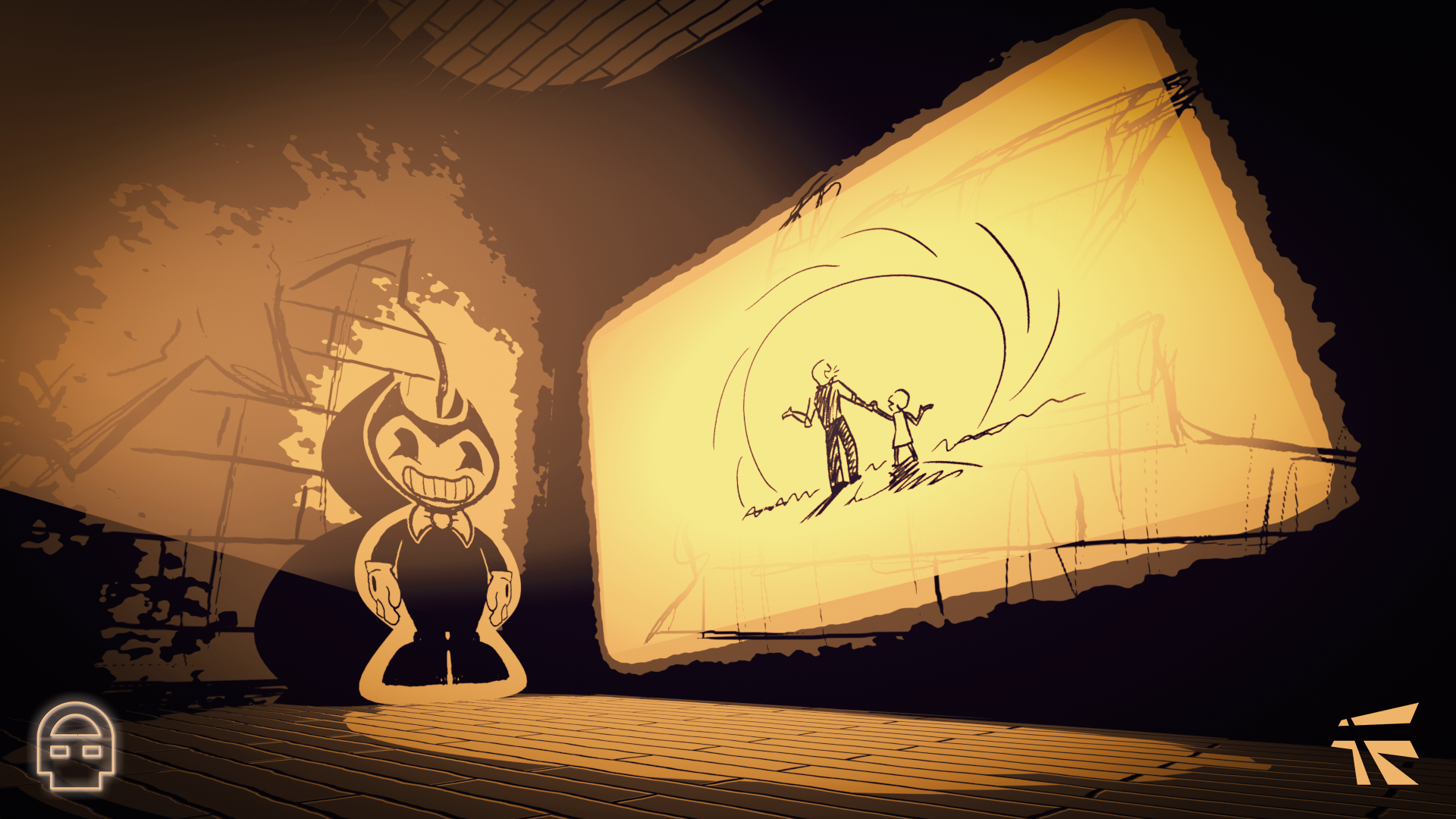 A promotional render for an animated music video project called Tender Memory, based on the game Bendy and the Dark Revival.