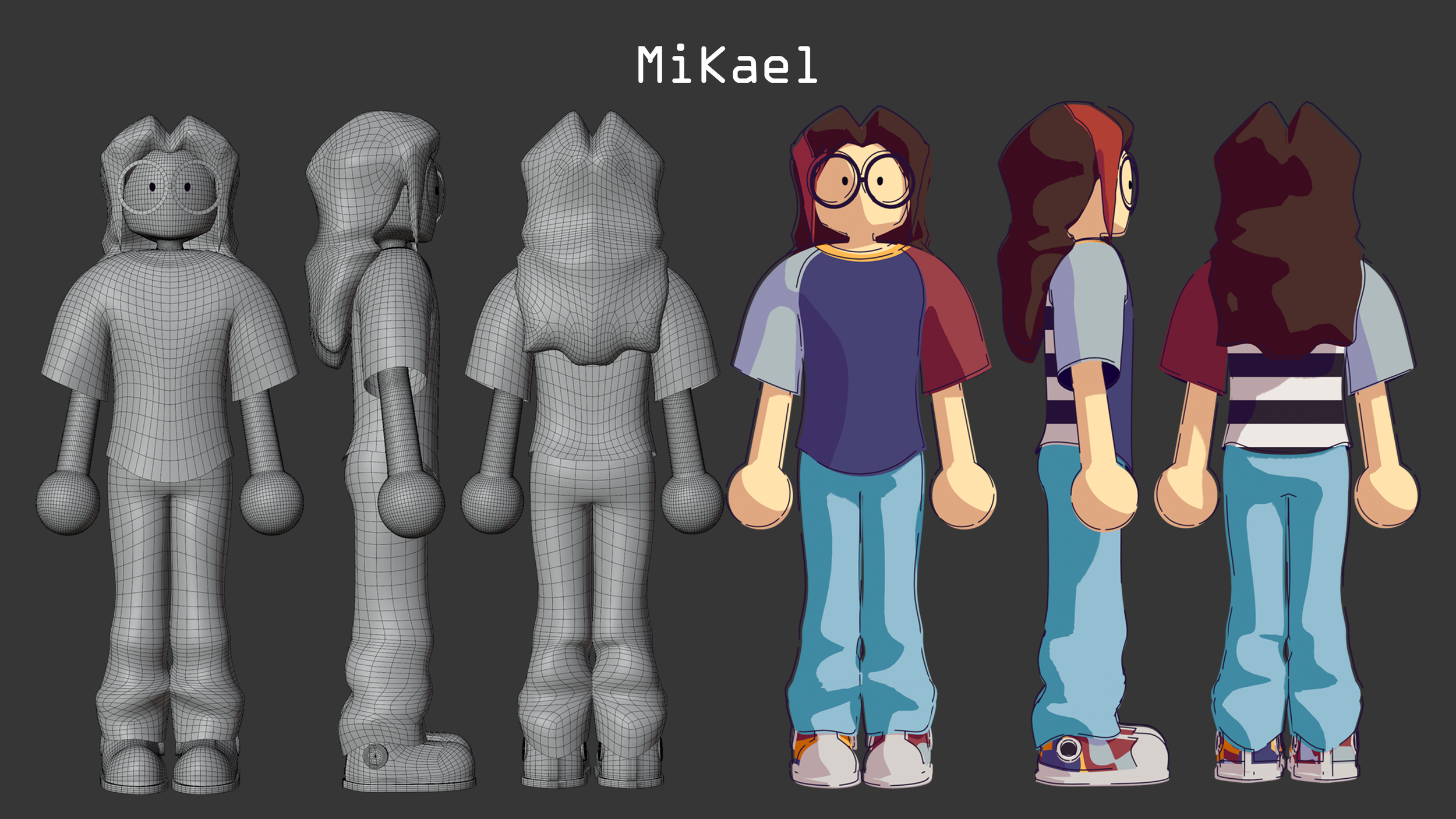Character sheet for a character named MiKael.