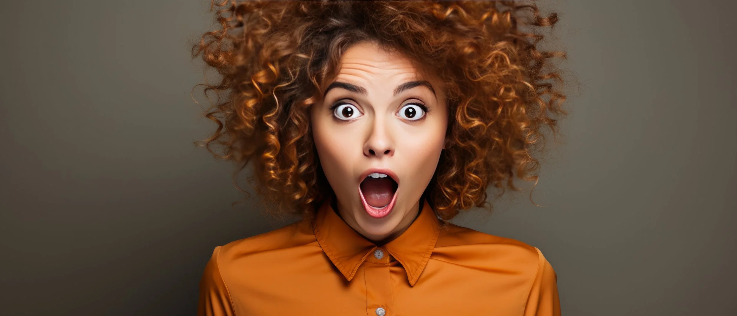 Surprised woman portrait symbolizing creative photography blog discussions and industry insights.